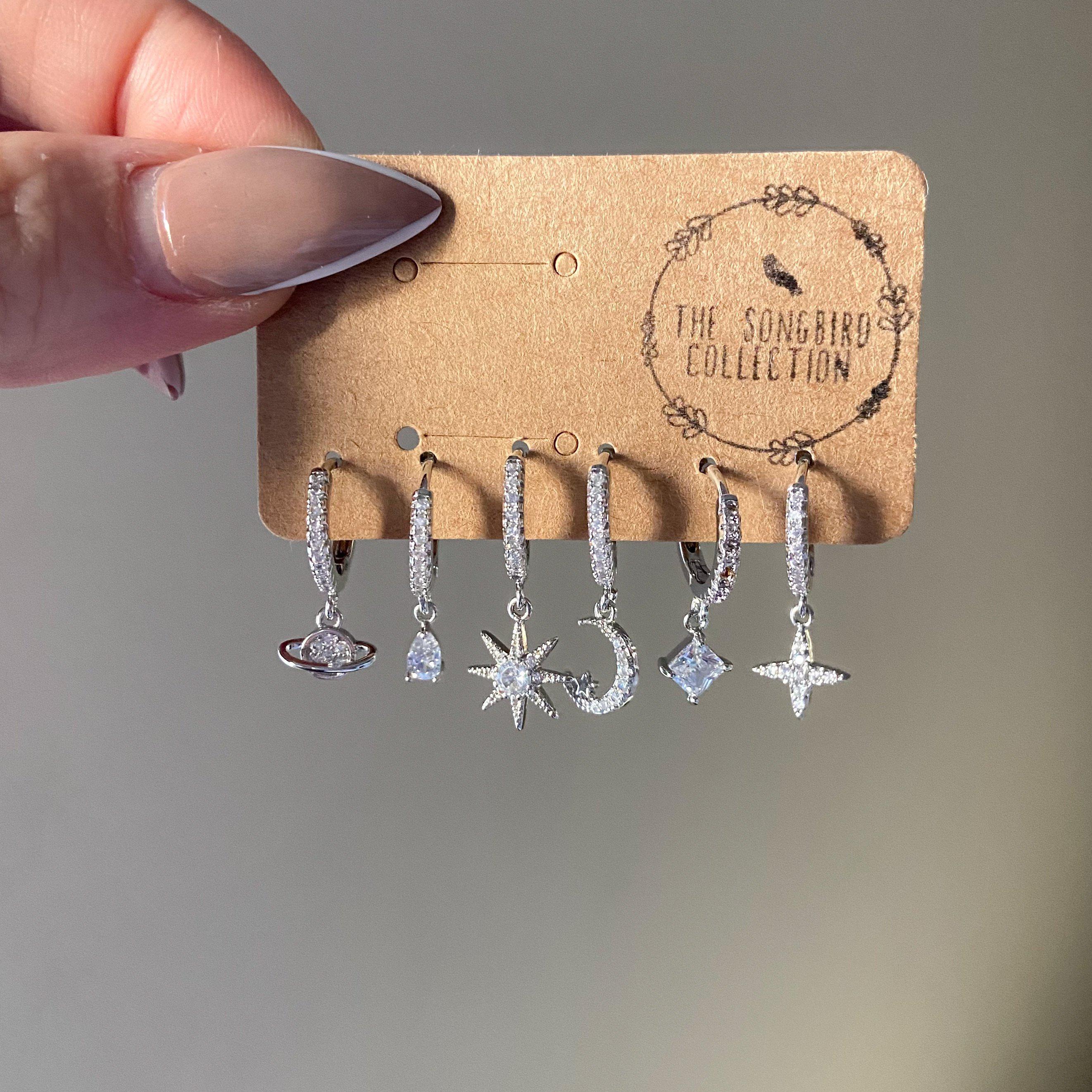 6 Piece Galaxy Huggies Earring Set - LAST CHANCE! - Image 11