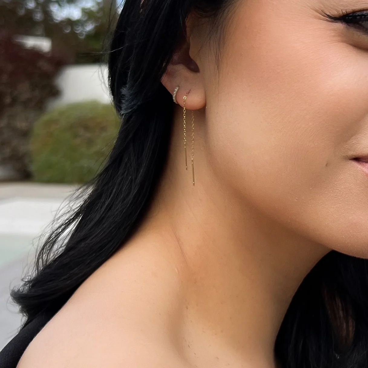 Allie Threader Earrings - Image 4