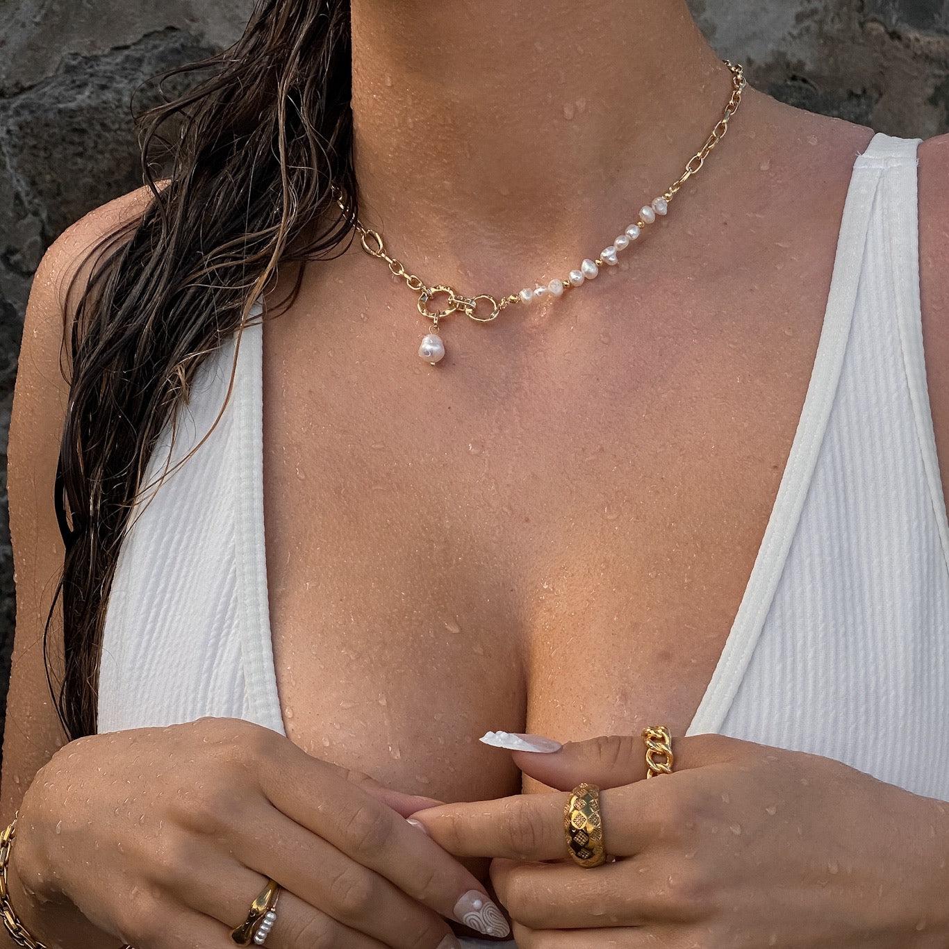 Amara Freshwater Pearl Necklace - LAST CHANCE! - Image 3