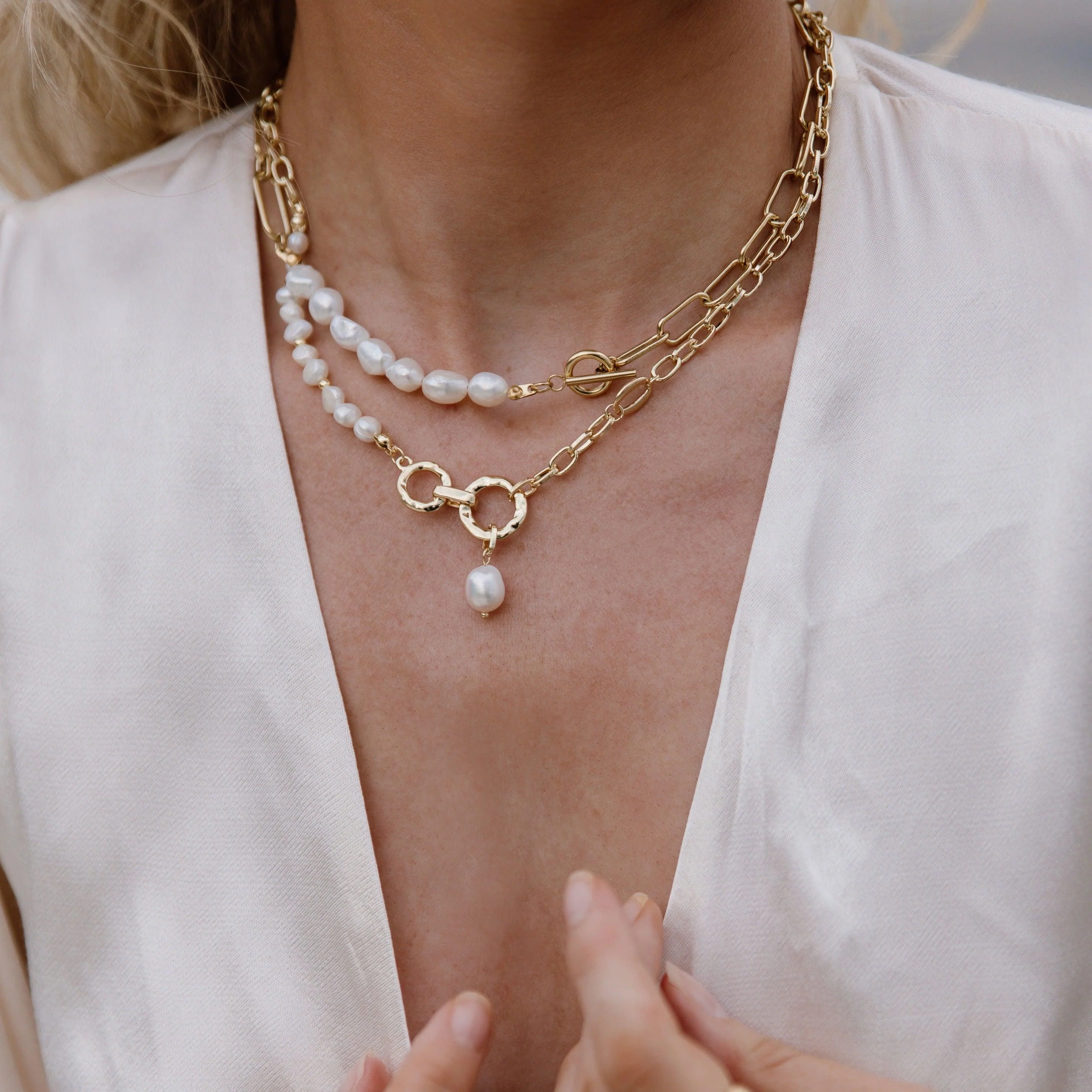 Amara Freshwater Pearl Necklace - LAST CHANCE! - Image 7