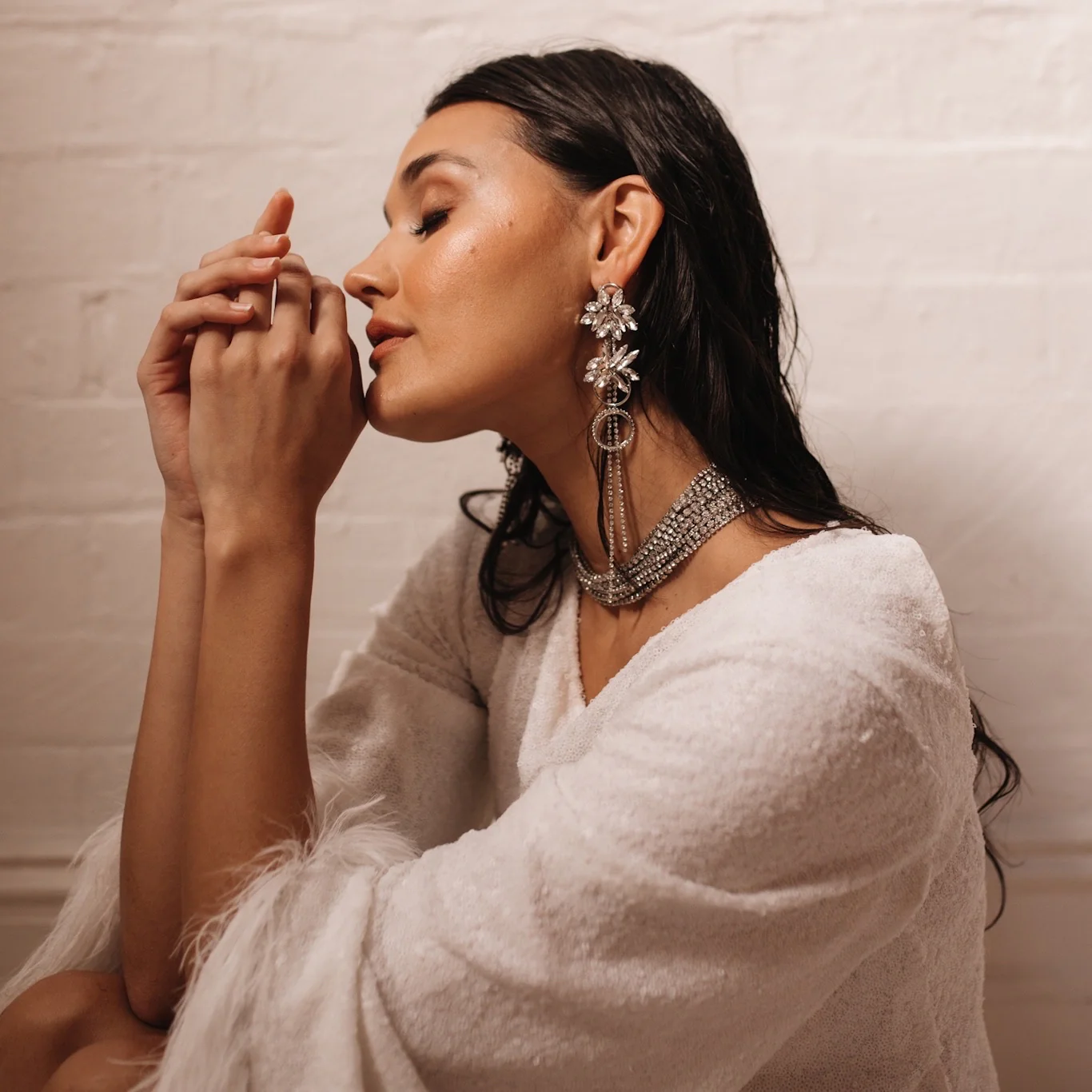 Amaryllis Rhinestone Earrings - Image 15