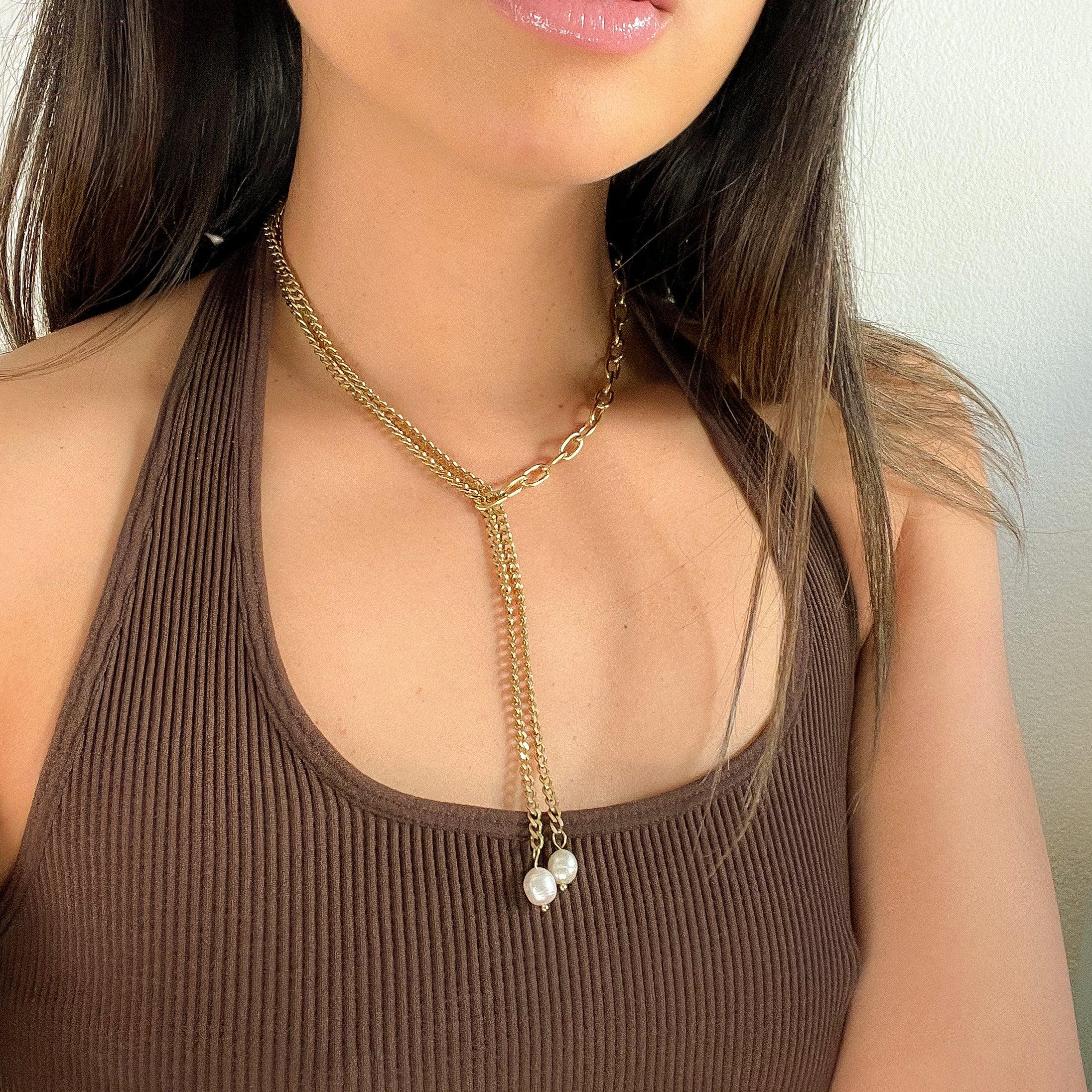Anais Freshwater Pearl Necklace - LAST CHANCE! - Image 2