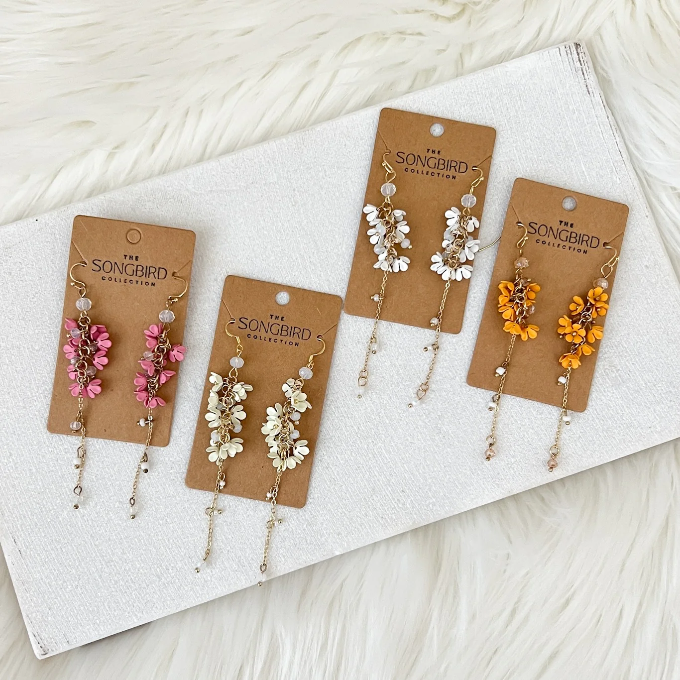 Angelica Flower Drop Earrings - 4 Colors LAST CHANCE! - Image 8