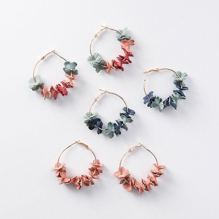 Anielle Flower Hoops Earrings - LAST CHANCE! - Image 19