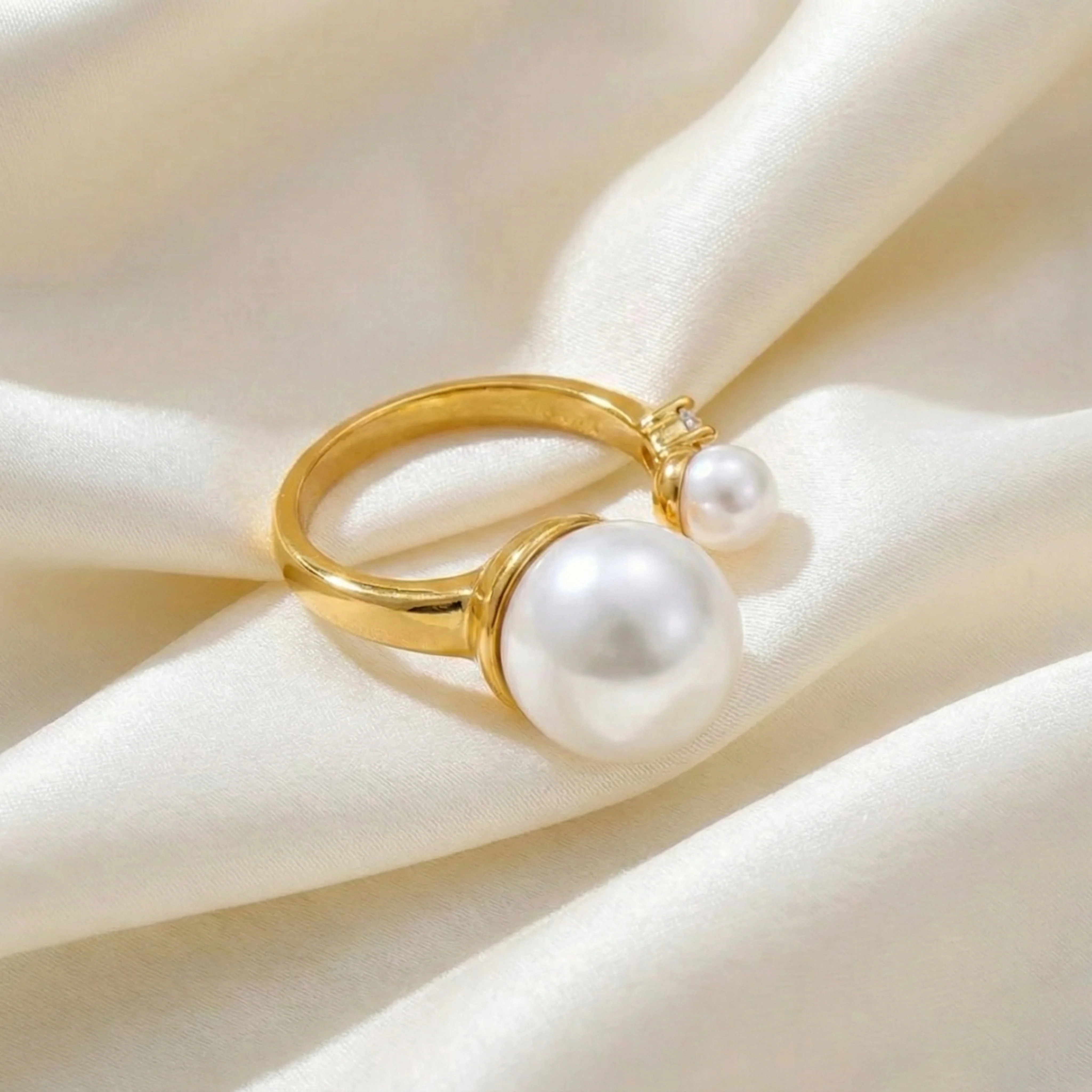 Arista Open Pearl Ring - Image 12