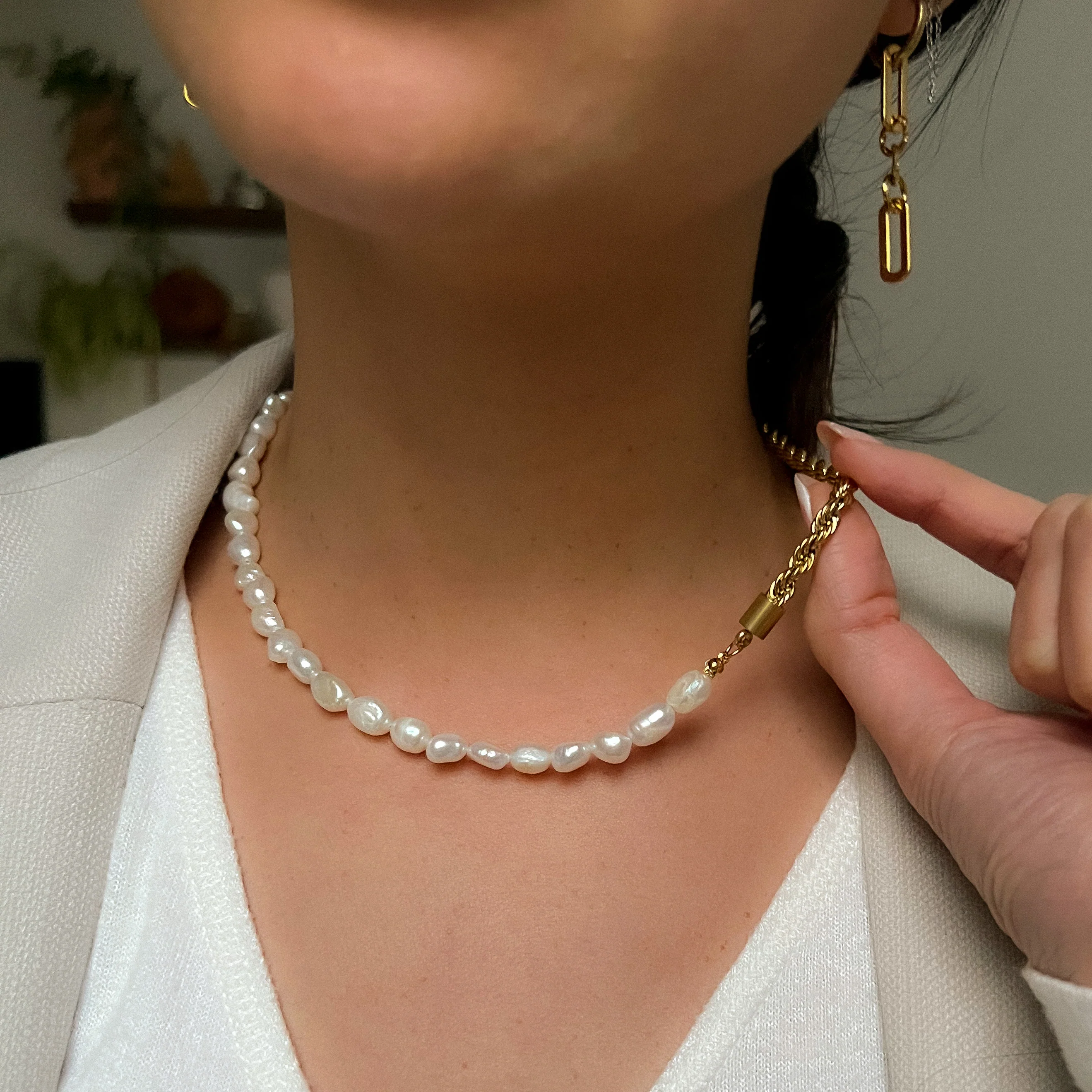 Ashlyn Freshwater Pearl Necklace - LAST CHANCE! - Image 3