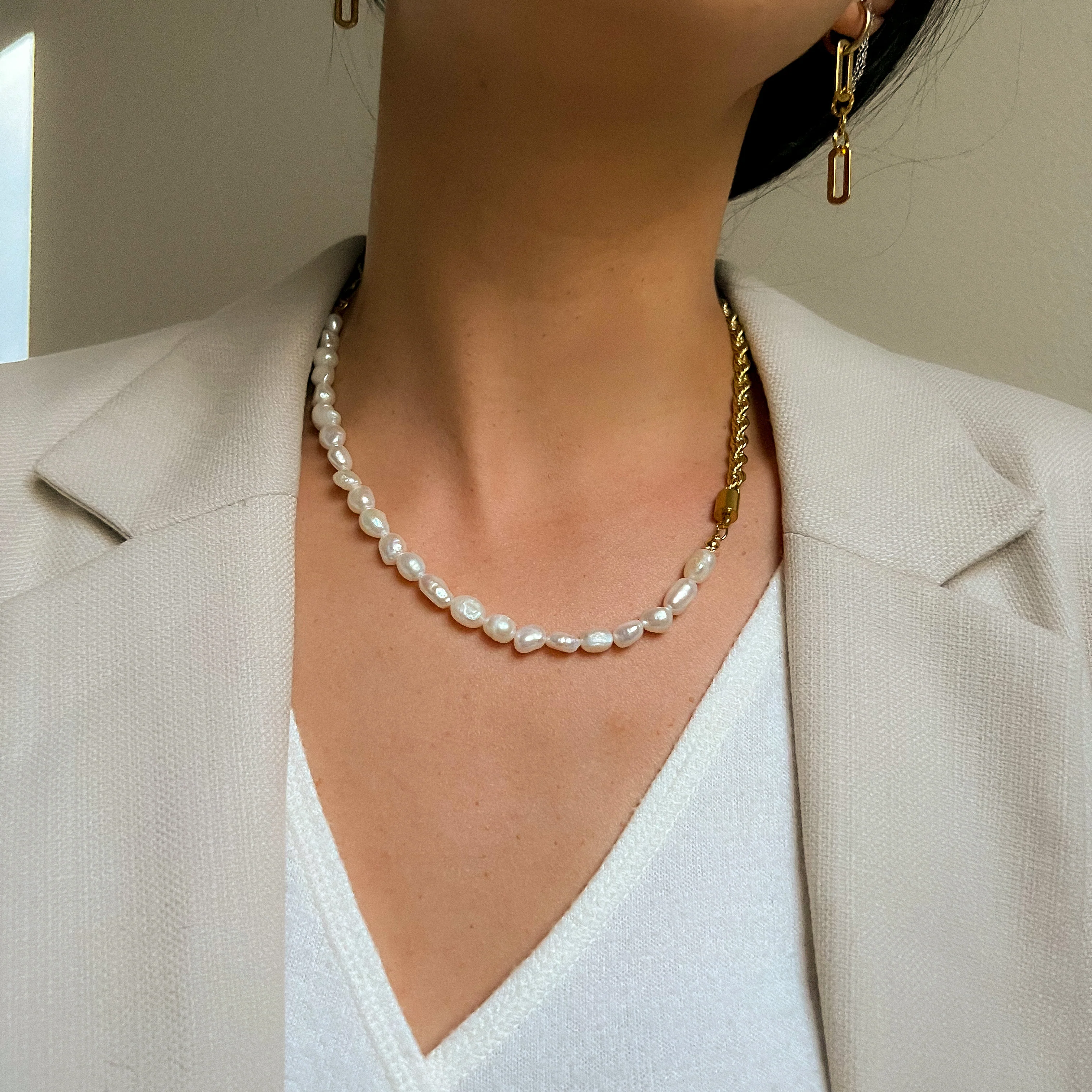 Ashlyn Freshwater Pearl Necklace - LAST CHANCE! - Image 5