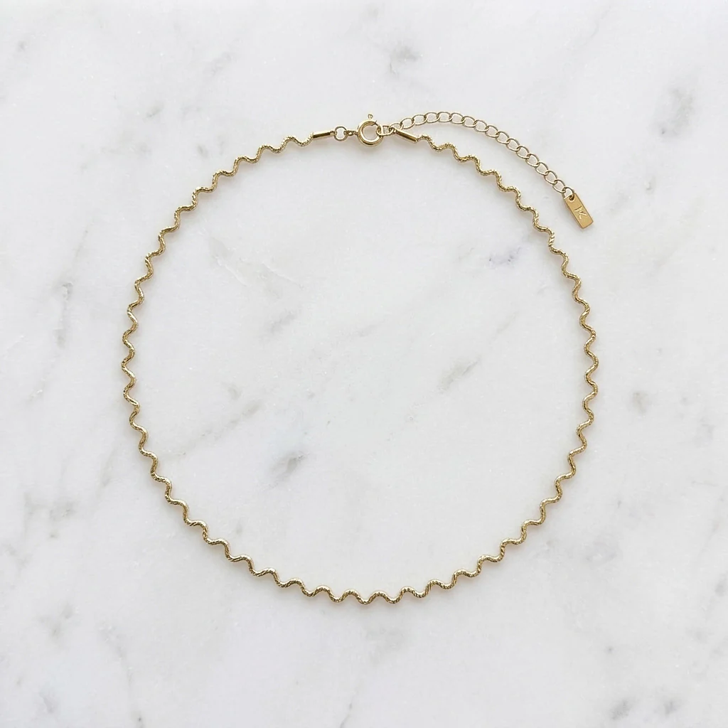 Aura Ripple Chain Necklace - Image 2