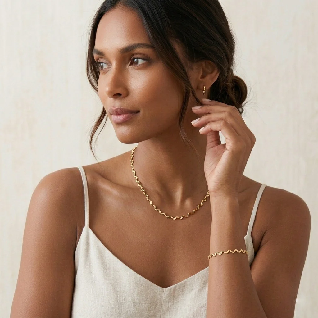 Aura Ripple Chain Bracelet - Image 12