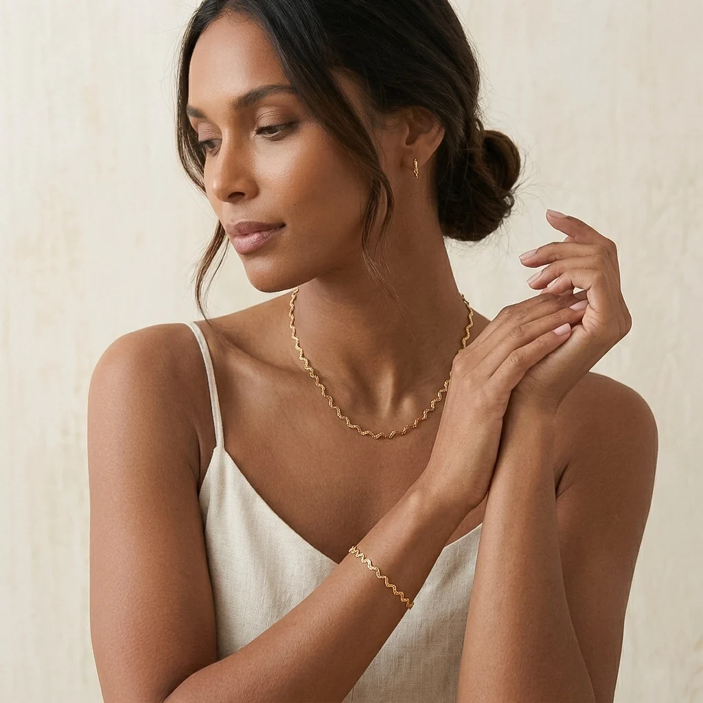Aura Ripple Chain Bracelet - Image 10