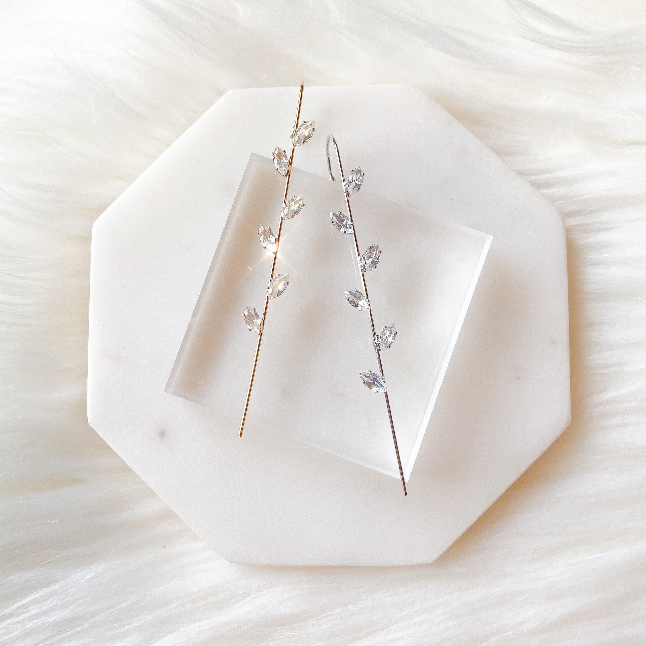 Azalea Leaves Ear Hook / Ear Cuff - LAST CHANCE! - Image 3