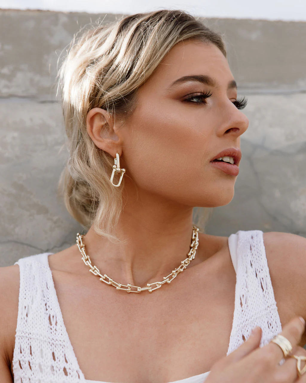 Bar-Belle Chain Link Necklace - LAST CHANCE / FINAL SALE - Image 4