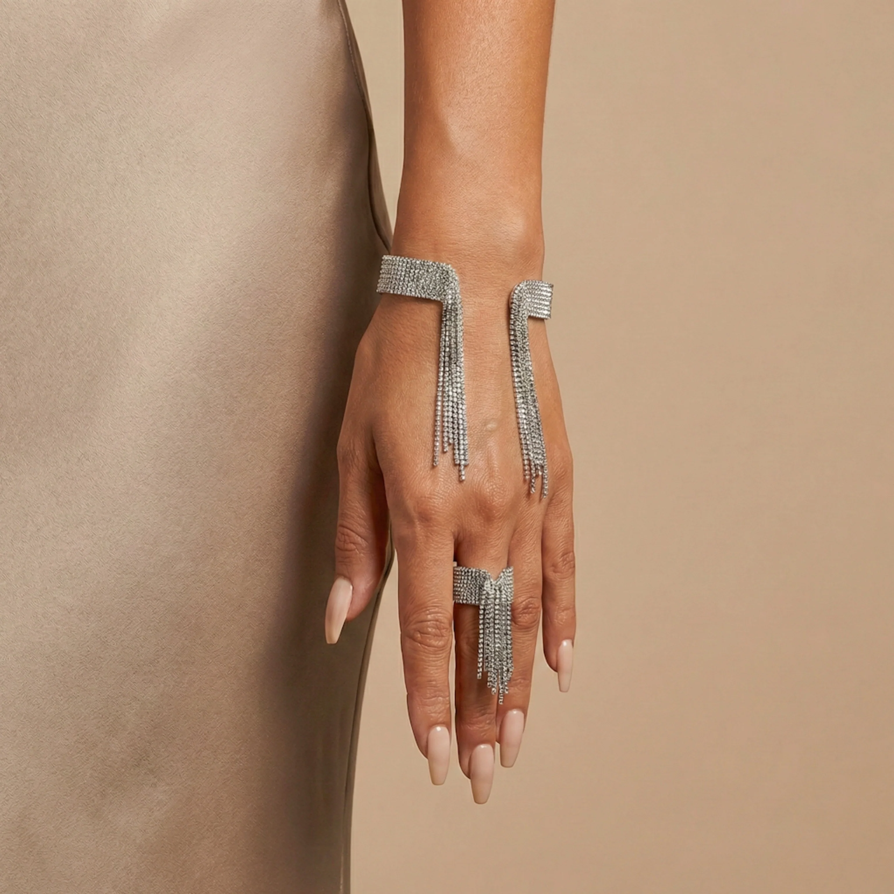 Beaded Fringe Statement Ring - Image 15