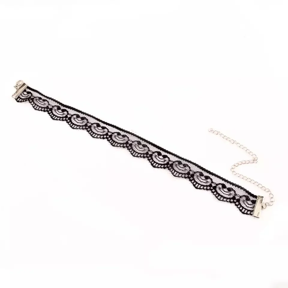 Belle Lace Choker - White or Black - Image 10
