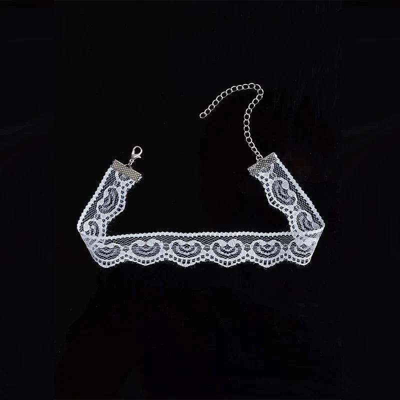 Belle Lace Choker - White or Black - Image 11