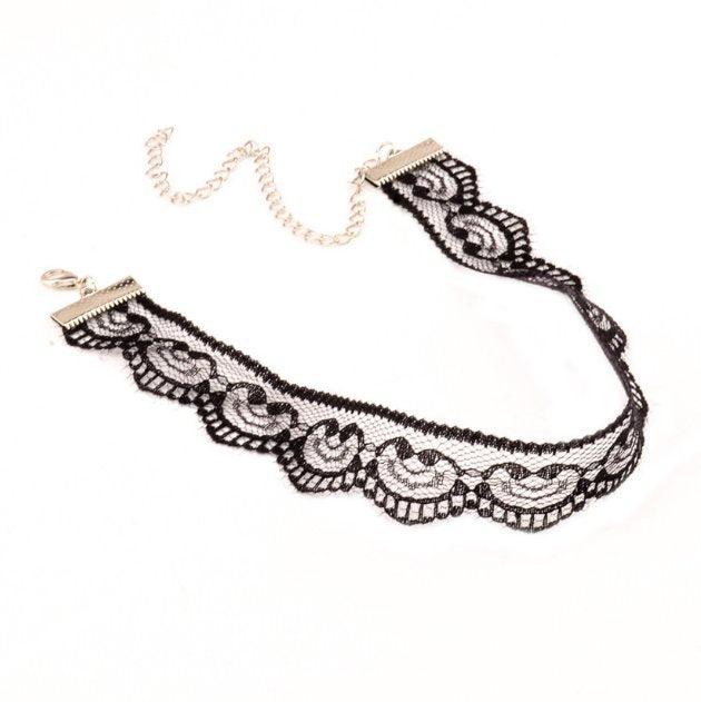 Belle Lace Choker - White or Black - Image 9