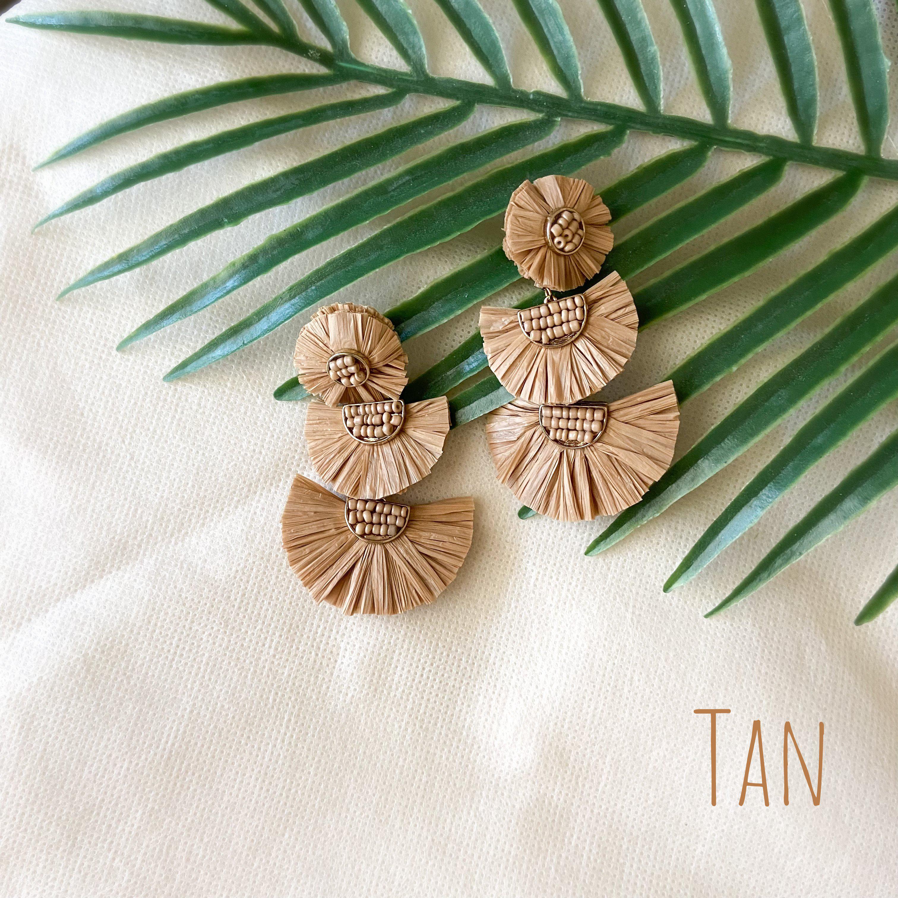 Bellini Raffia Statement Earrings - LAST CHANCE! - Image 17