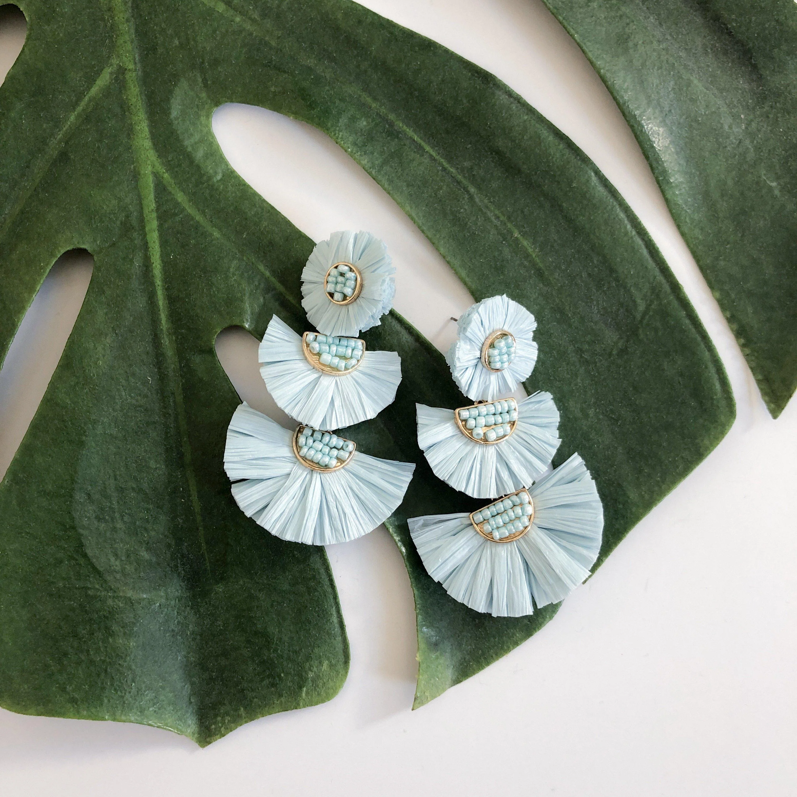 Bellini Raffia Statement Earrings - LAST CHANCE! - Image 24
