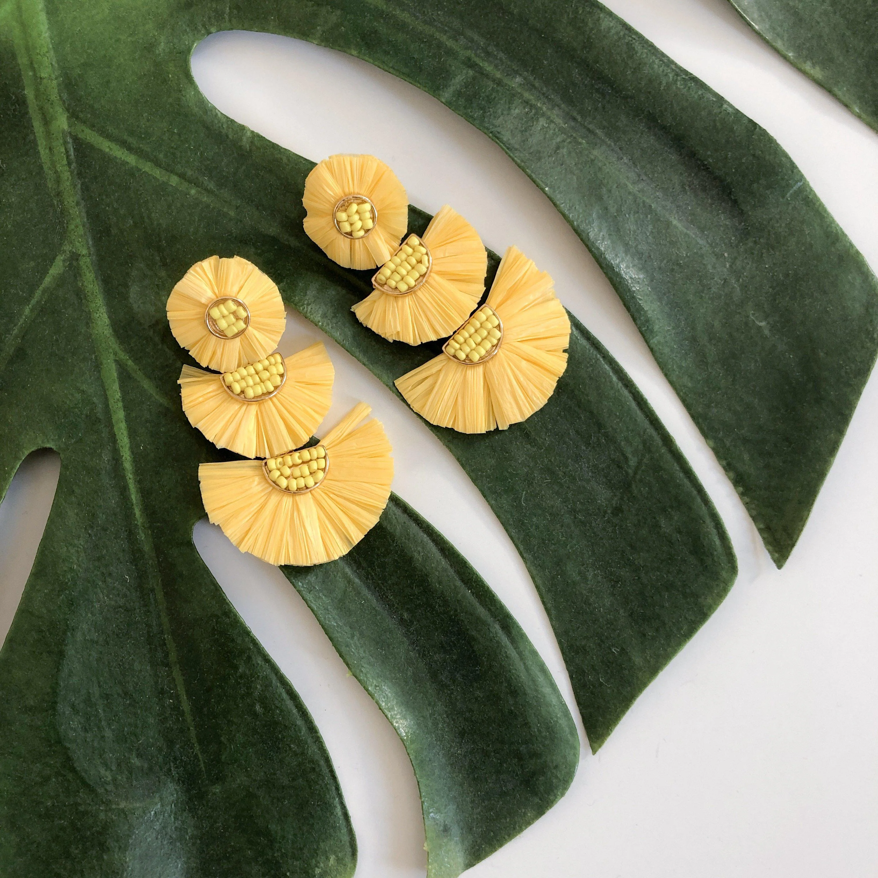 Bellini Raffia Statement Earrings - LAST CHANCE! - Image 25