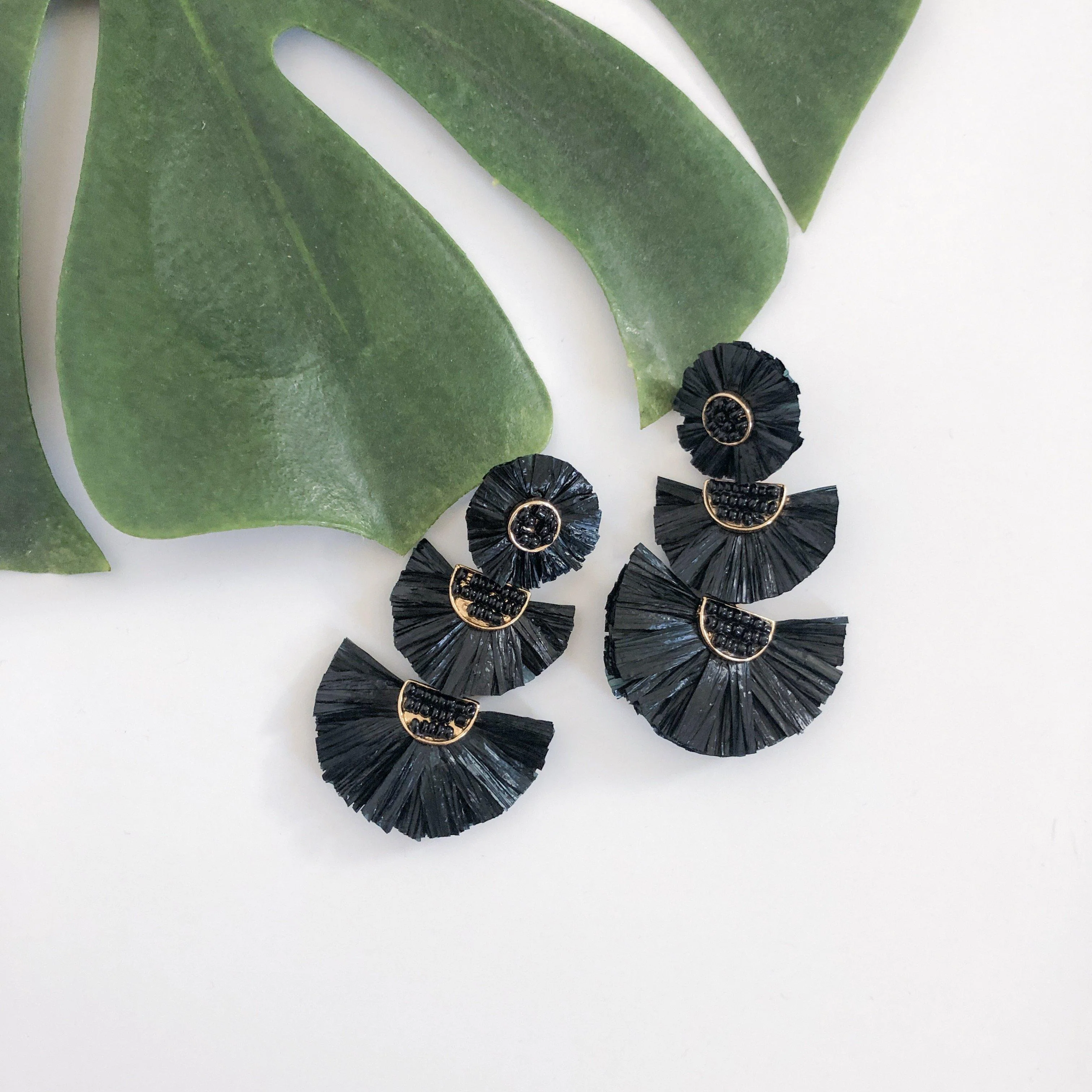 Bellini Raffia Statement Earrings - LAST CHANCE! - Image 28