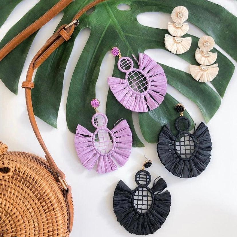 Bellini Raffia Statement Earrings - LAST CHANCE! - Image 33