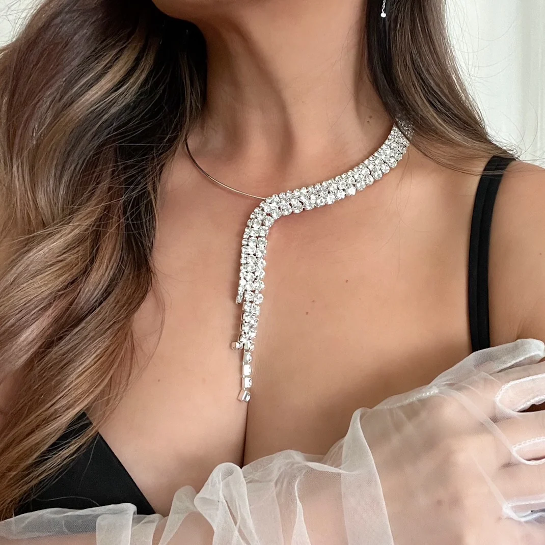 Boa Rhinestone Necklace - Image 15