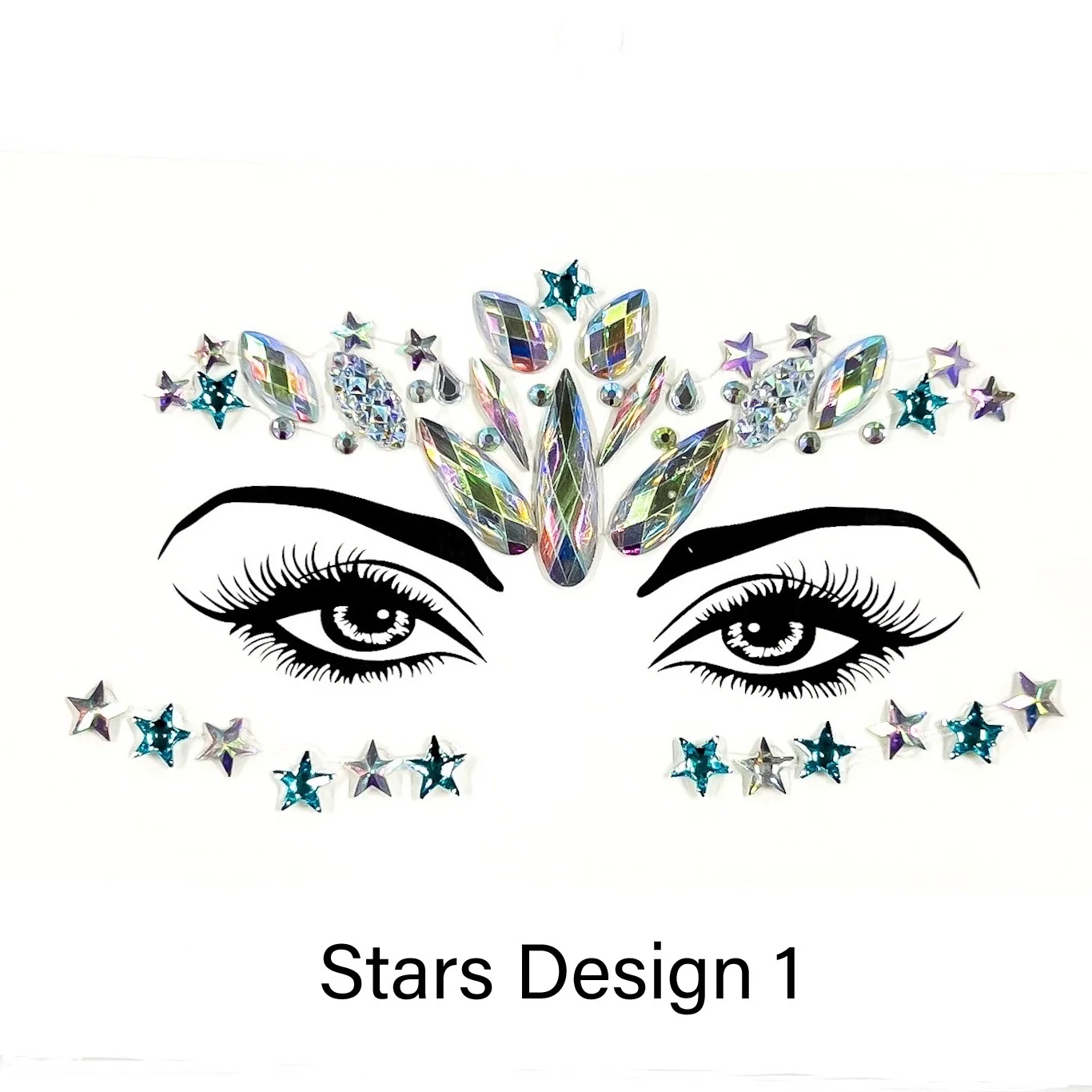 Butterflies and Stars Face Jewels - 5 Designs! - Image 3
