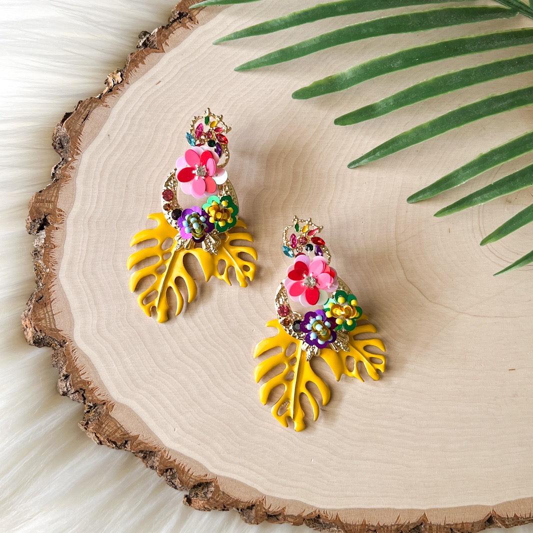 Caribbean Palm Leaf Earrings - 6 Colors LAST CHANCE! - Image 10