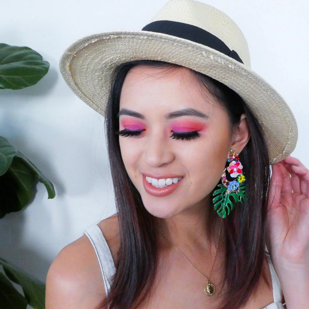 Caribbean Palm Leaf Earrings - 6 Colors LAST CHANCE! - Image 4