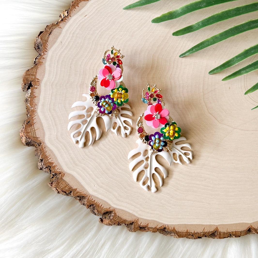Caribbean Palm Leaf Earrings - 6 Colors LAST CHANCE! - Image 9