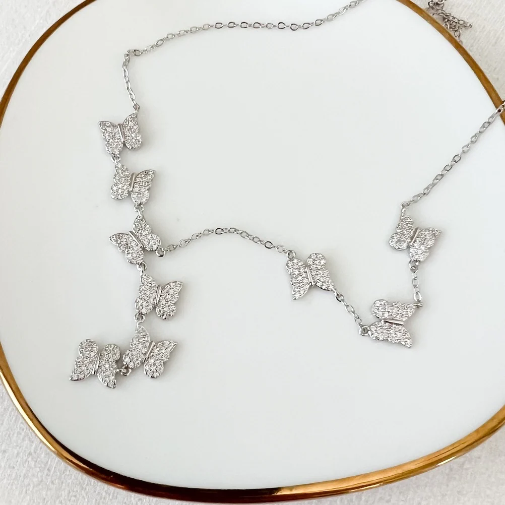 Cascading Butterflies Lariat Necklace - Image 11
