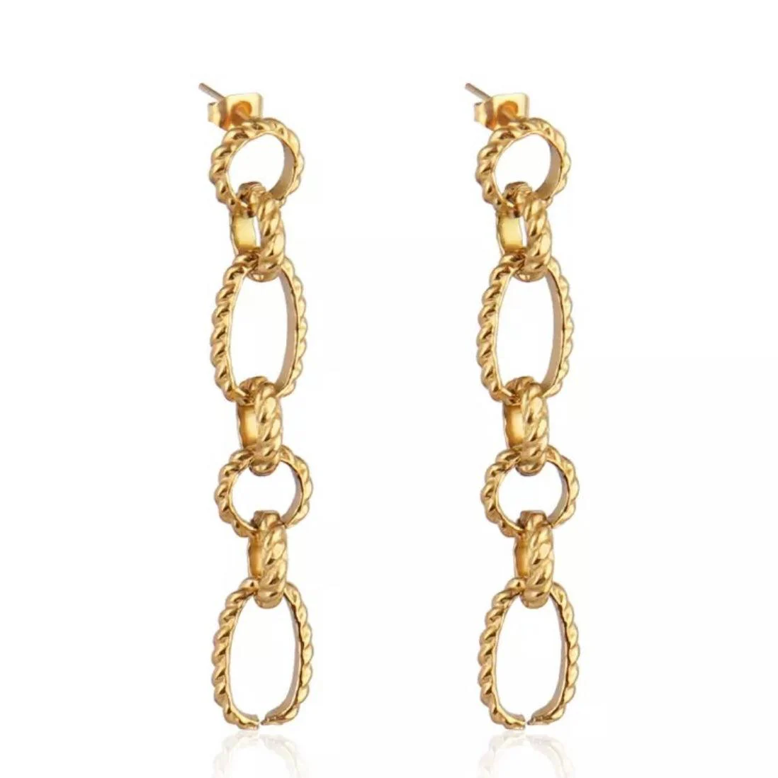 Charlotte Chain Link Earrings - LAST CHANCE! - Image 2