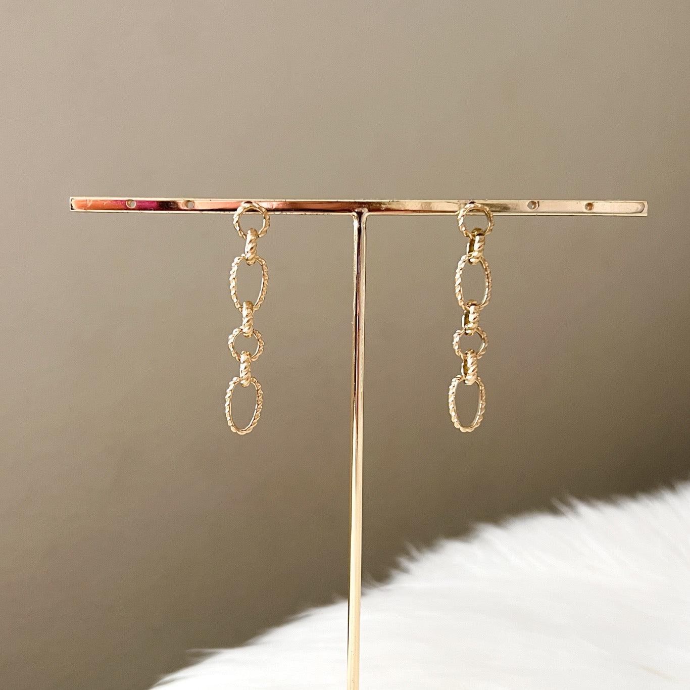 Charlotte Chain Link Earrings - LAST CHANCE! - Image 4