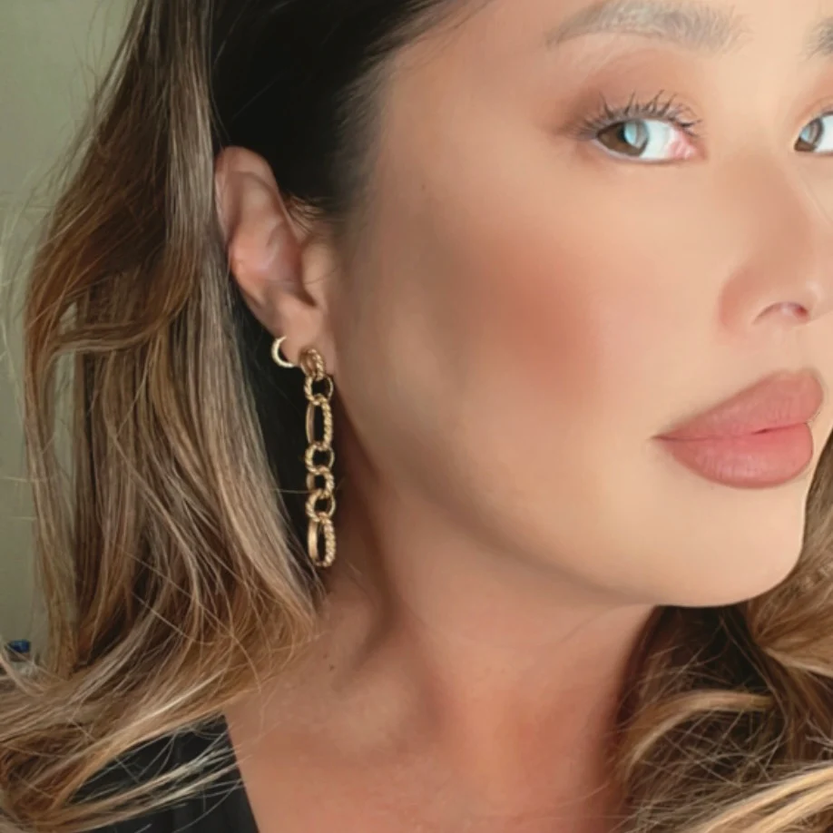 Charlotte Chain Link Earrings - LAST CHANCE! - Image 5