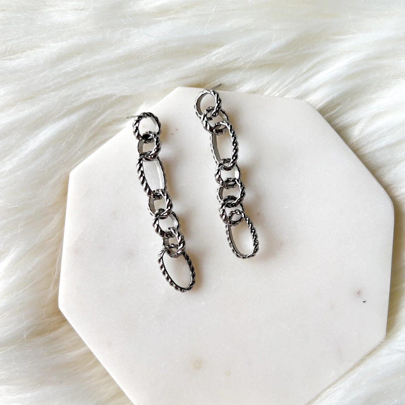 Charlotte Chain Link Earrings - LAST CHANCE! - Image 7