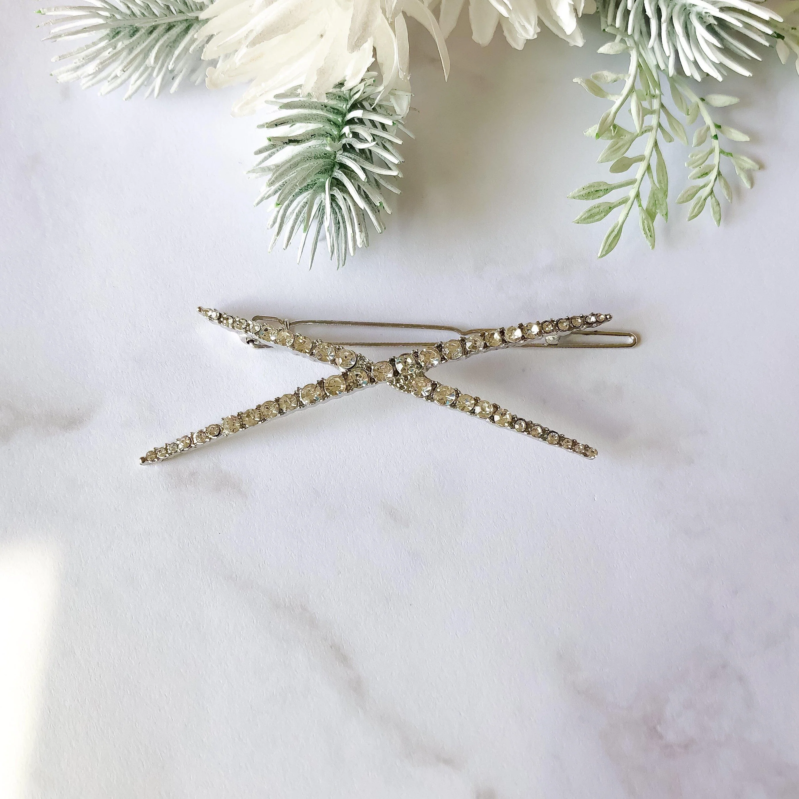 Check or X Rhinestone Hair Clips - LAST CHANCE / FINAL SALE - Image 10