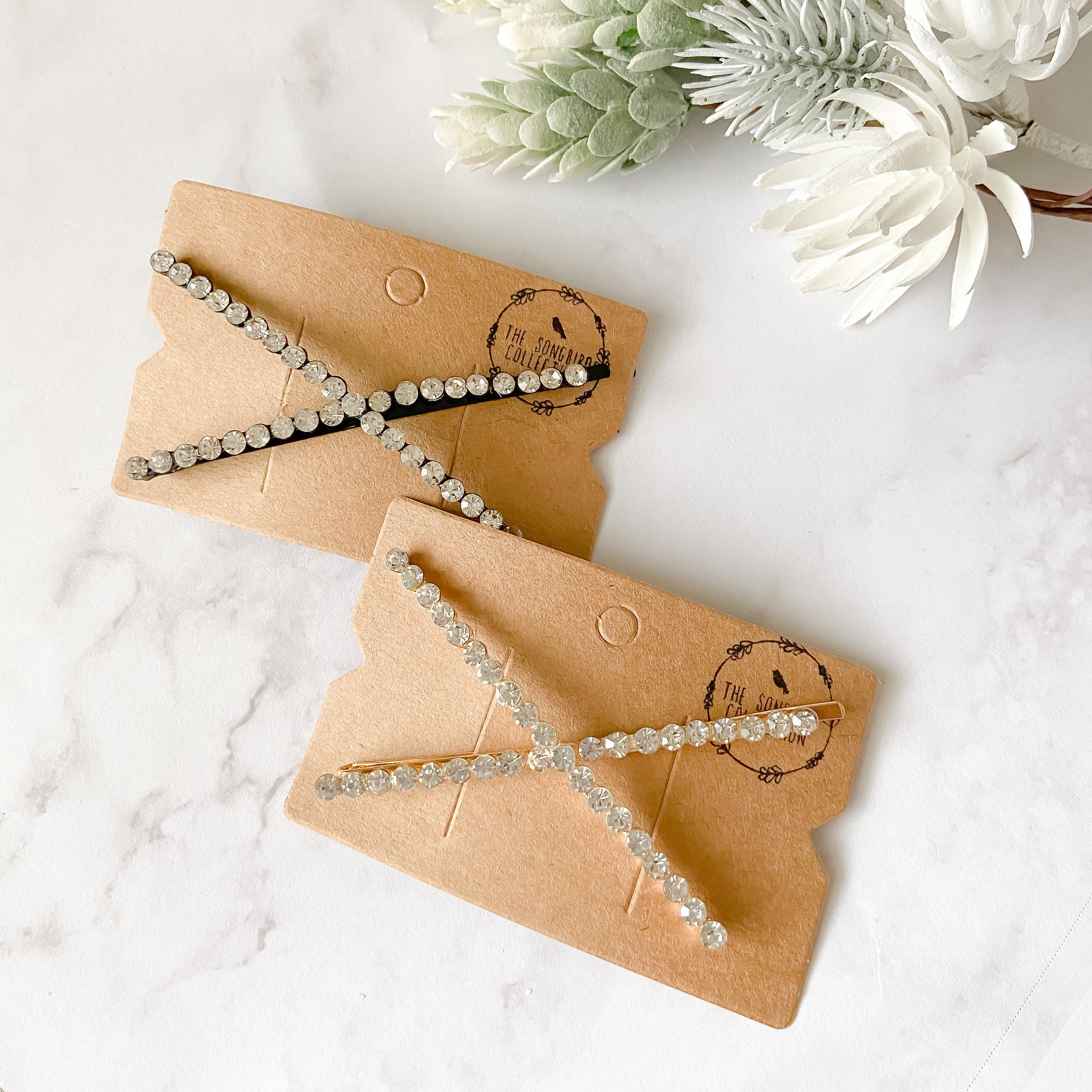 Check or X Rhinestone Hair Clips - LAST CHANCE / FINAL SALE - Image 18