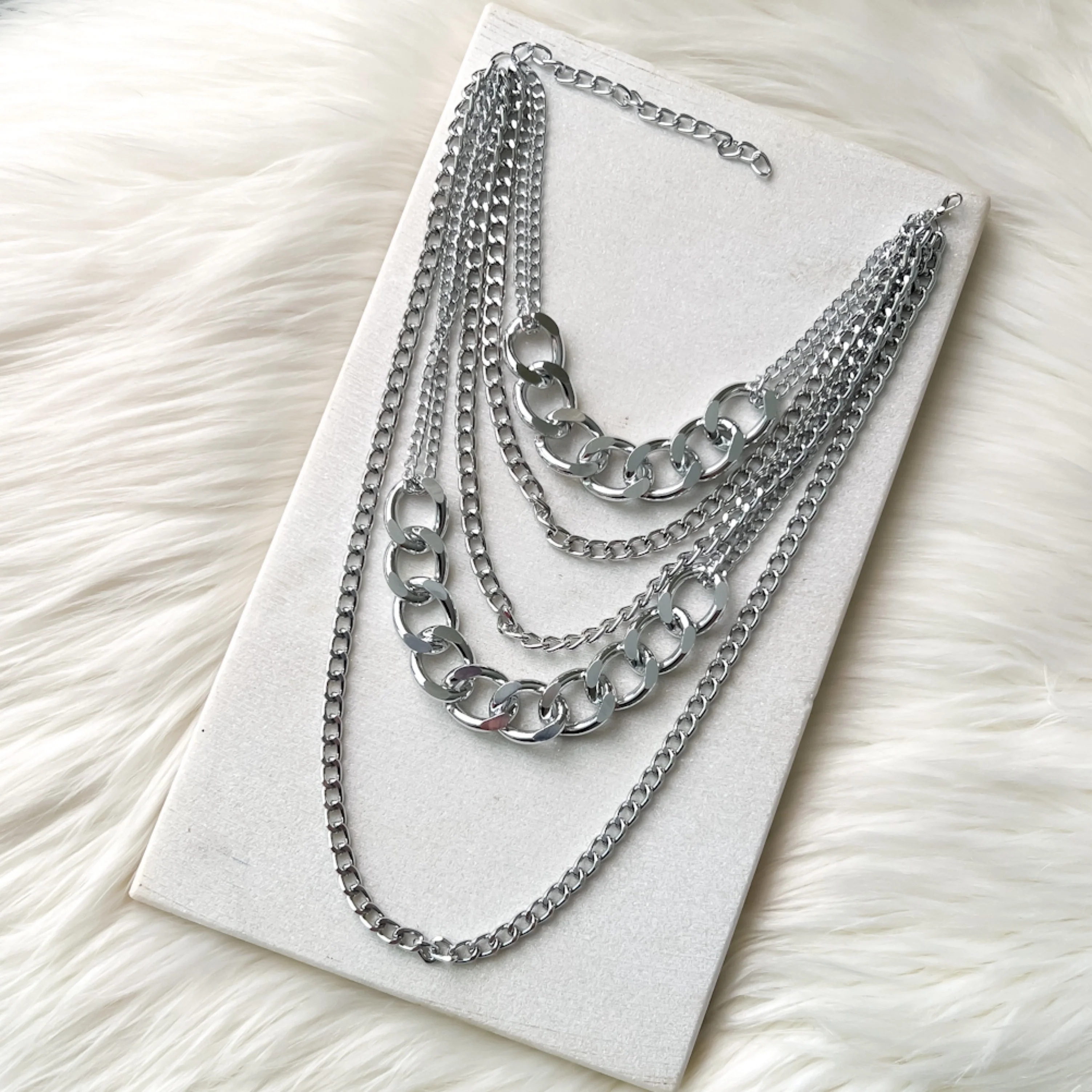 Chévere Layered Chain Necklace - LAST CHANCE! - Image 34
