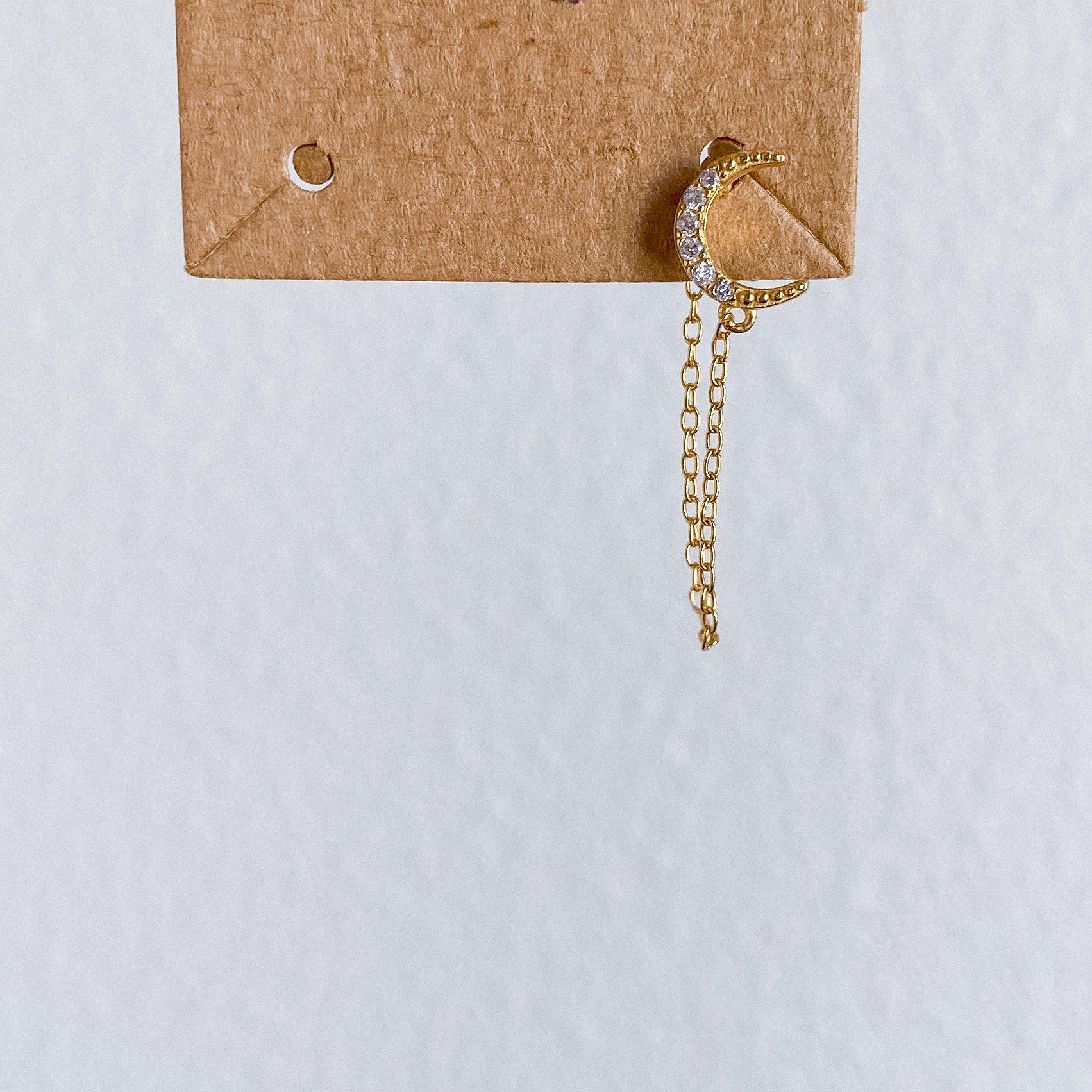 Cielo Chain Huggie Earring - LAST CHANCE! - Image 5