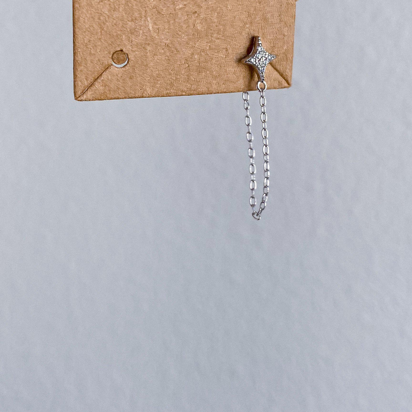 Cielo Chain Huggie Earring - LAST CHANCE! - Image 7