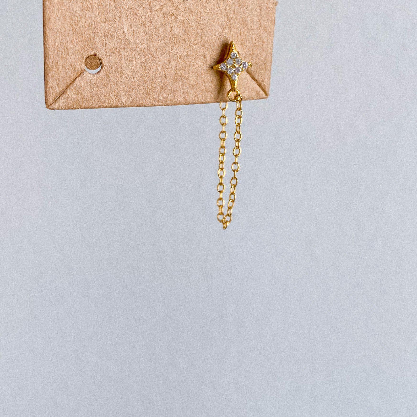 Cielo Chain Huggie Earring - LAST CHANCE! - Image 8
