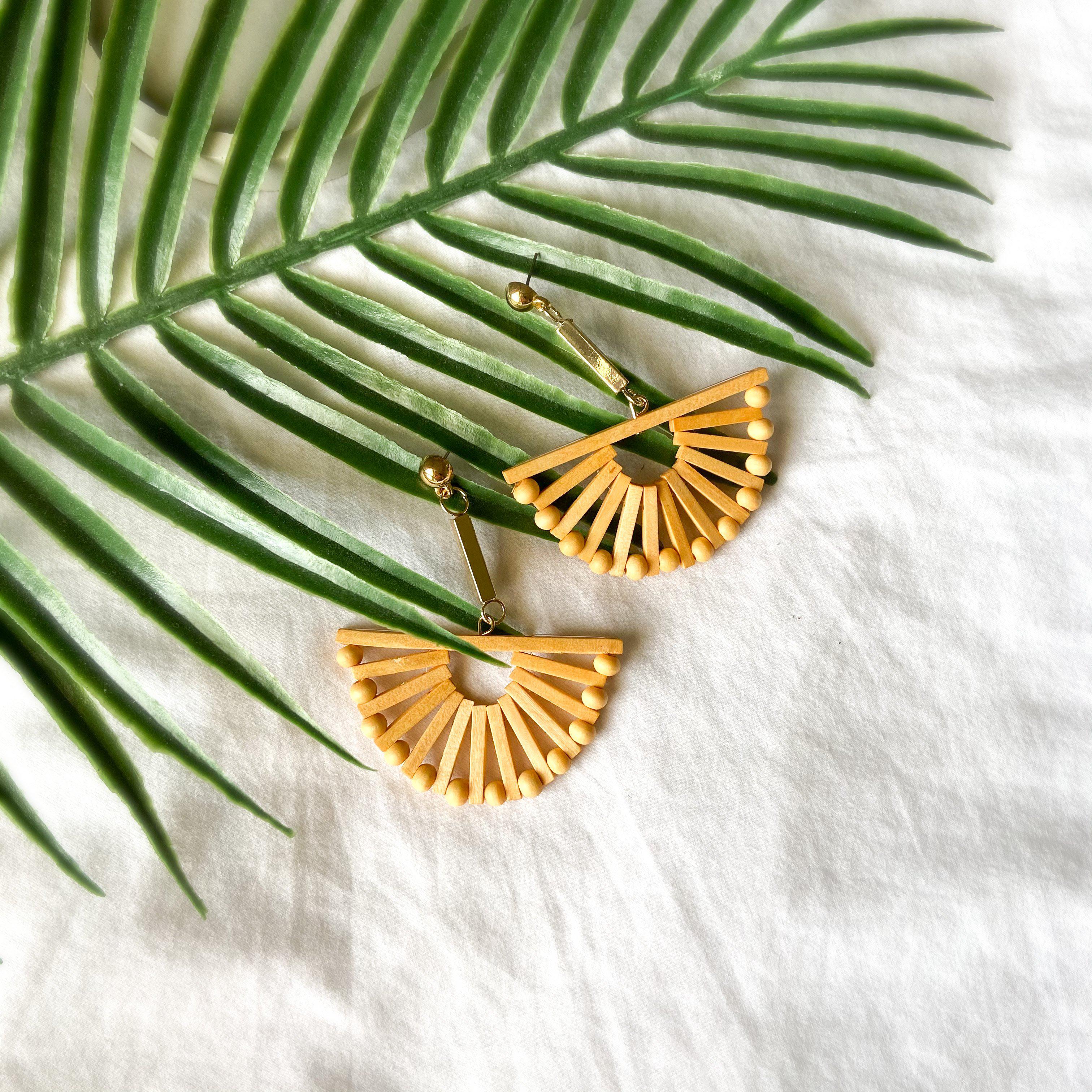 Costa Rica Wooden Statement Earrings - LAST CHANCE! - Image 10