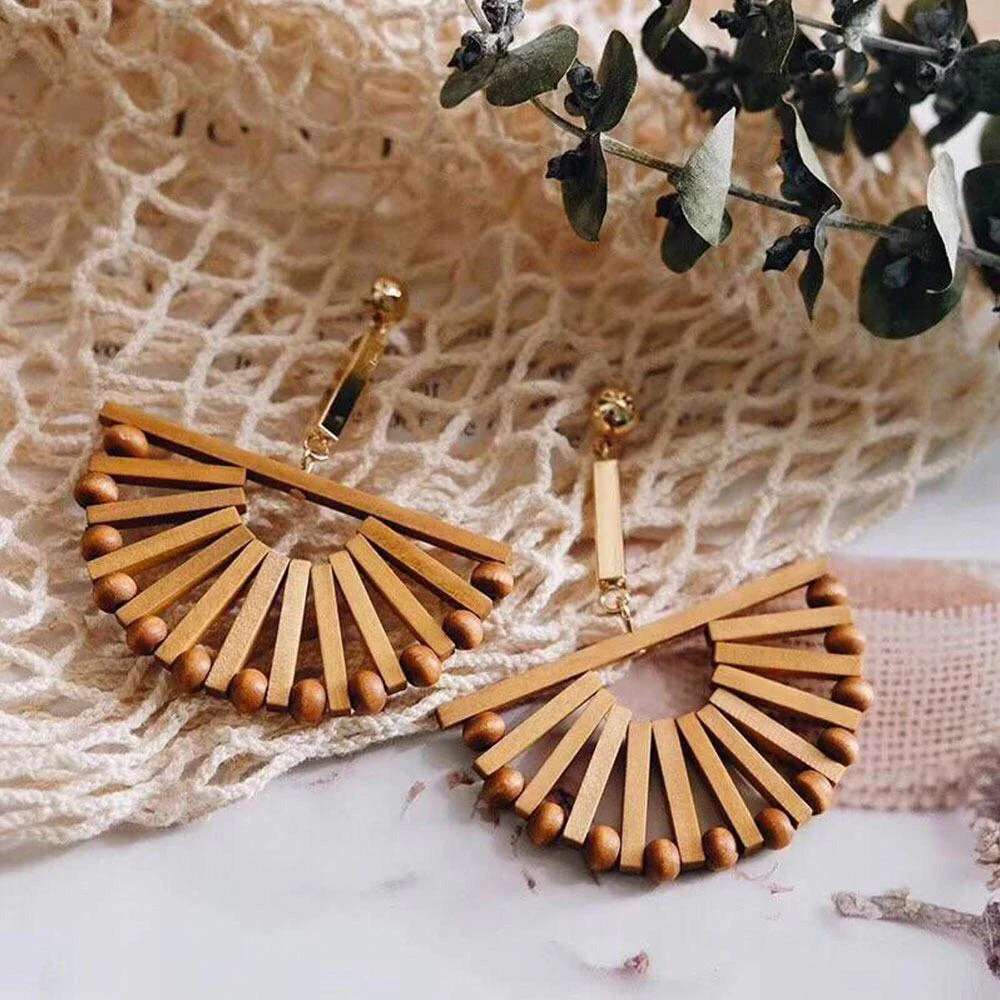 Costa Rica Wooden Statement Earrings - LAST CHANCE! - Image 13