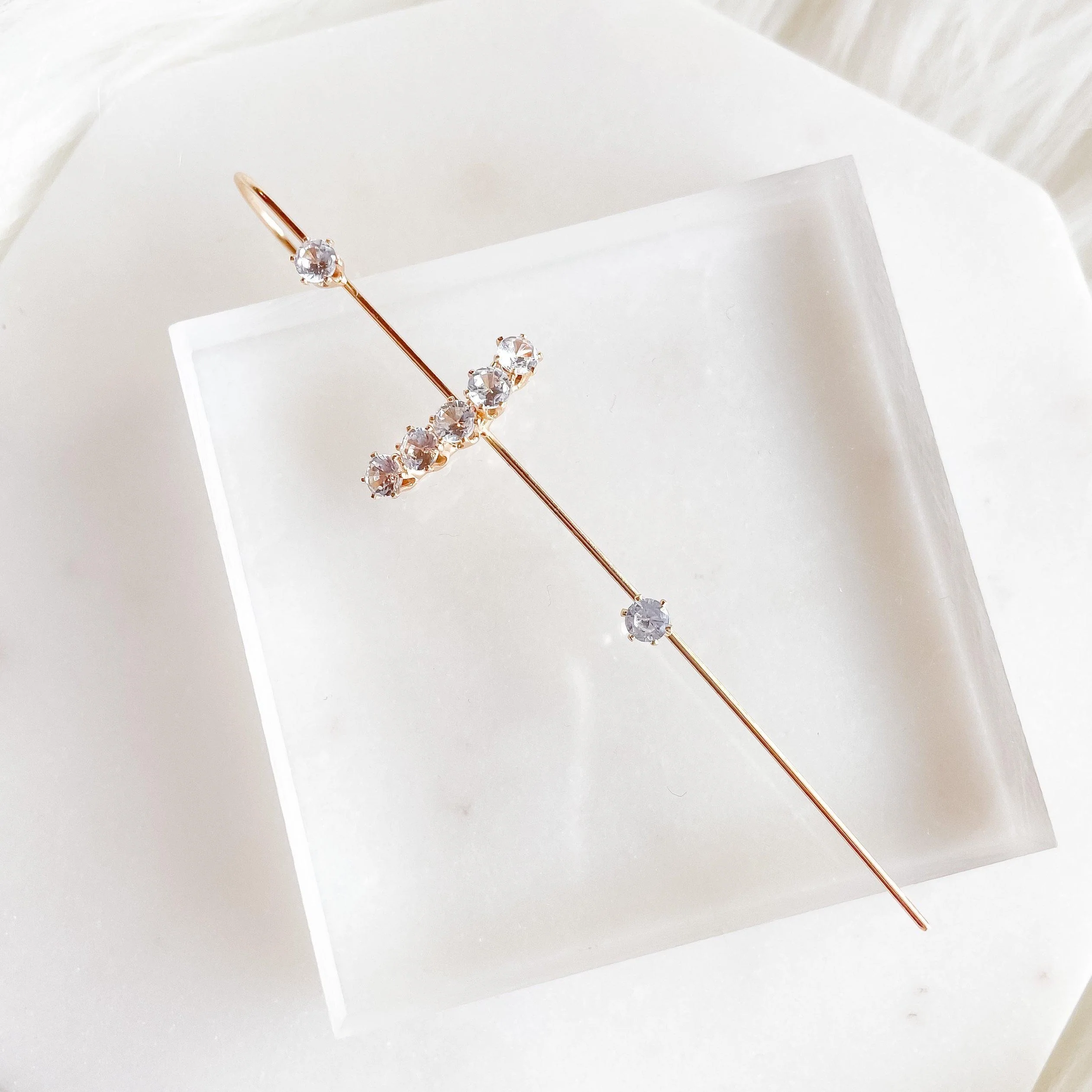 Crystal Bliss Ear Hook / Ear Cuff - LAST CHANCE! - Image 9