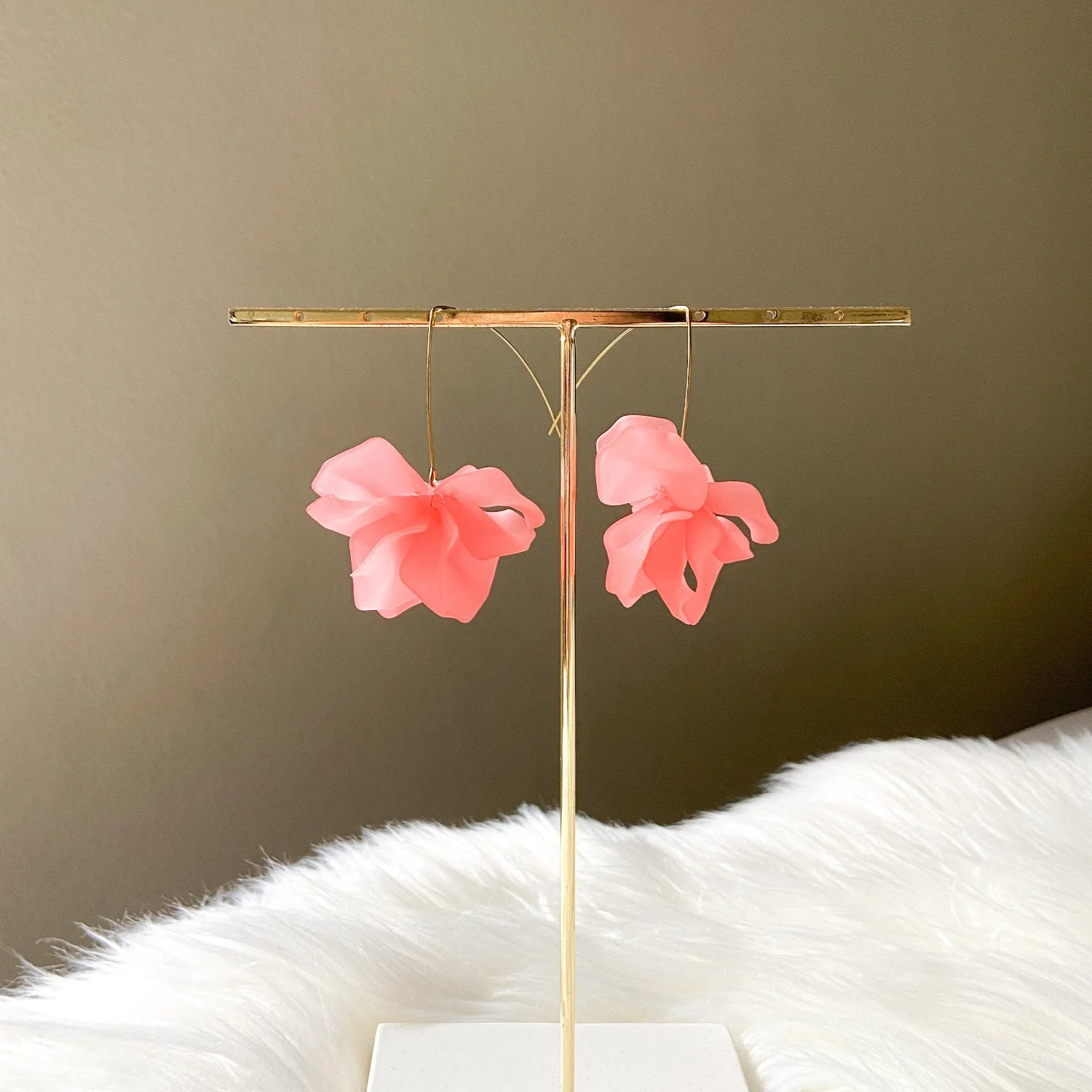 Cyclamen Petal Drop Earrings - 20 COLORS LAST CHANCE! - Image 18