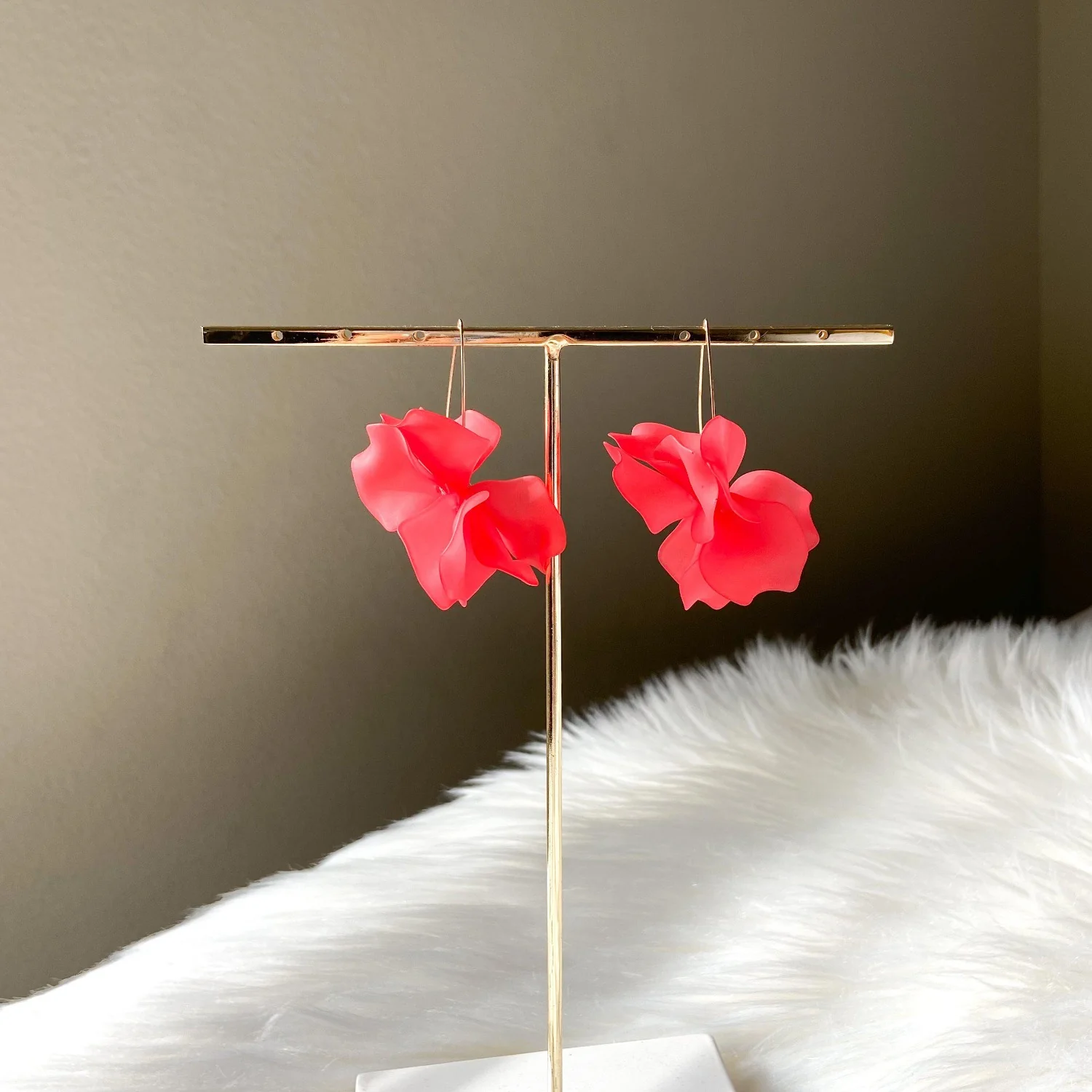 Cyclamen Petal Drop Earrings - 20 COLORS LAST CHANCE! - Image 19