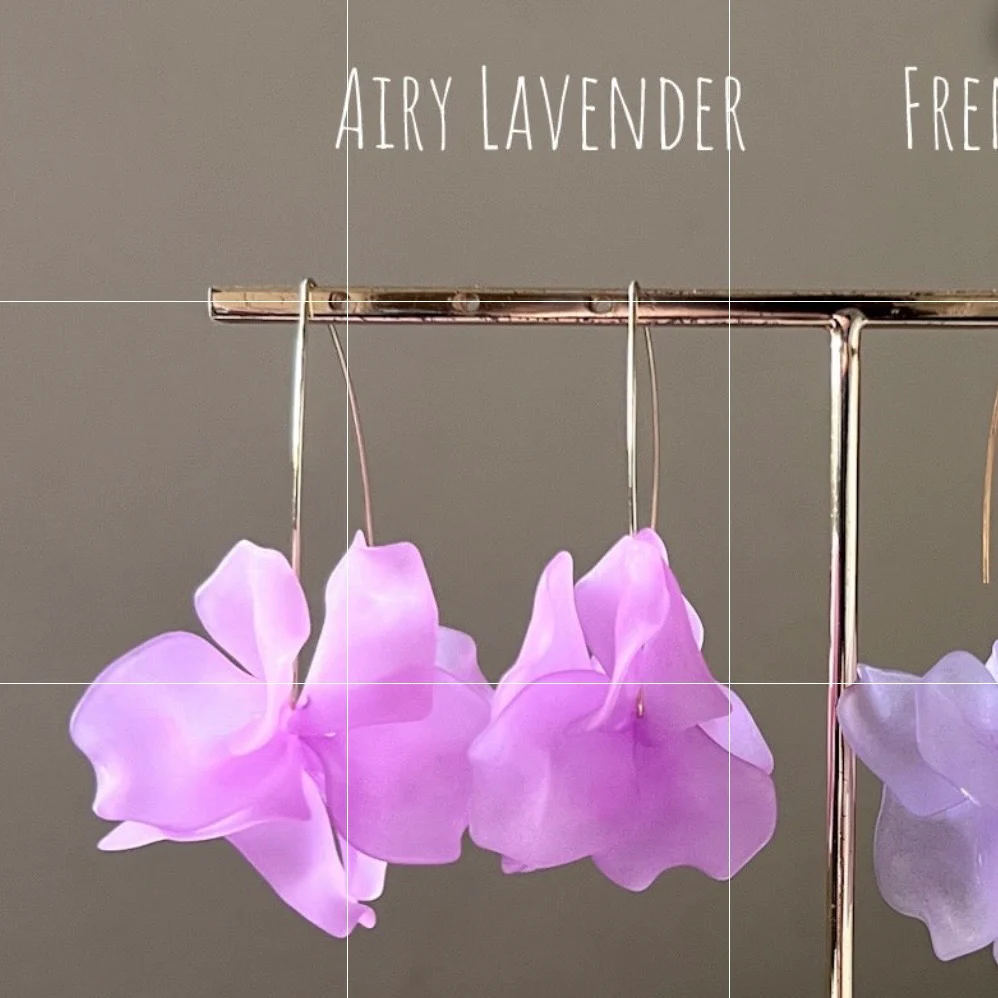 Cyclamen Petal Drop Earrings - 20 COLORS LAST CHANCE! - Image 42
