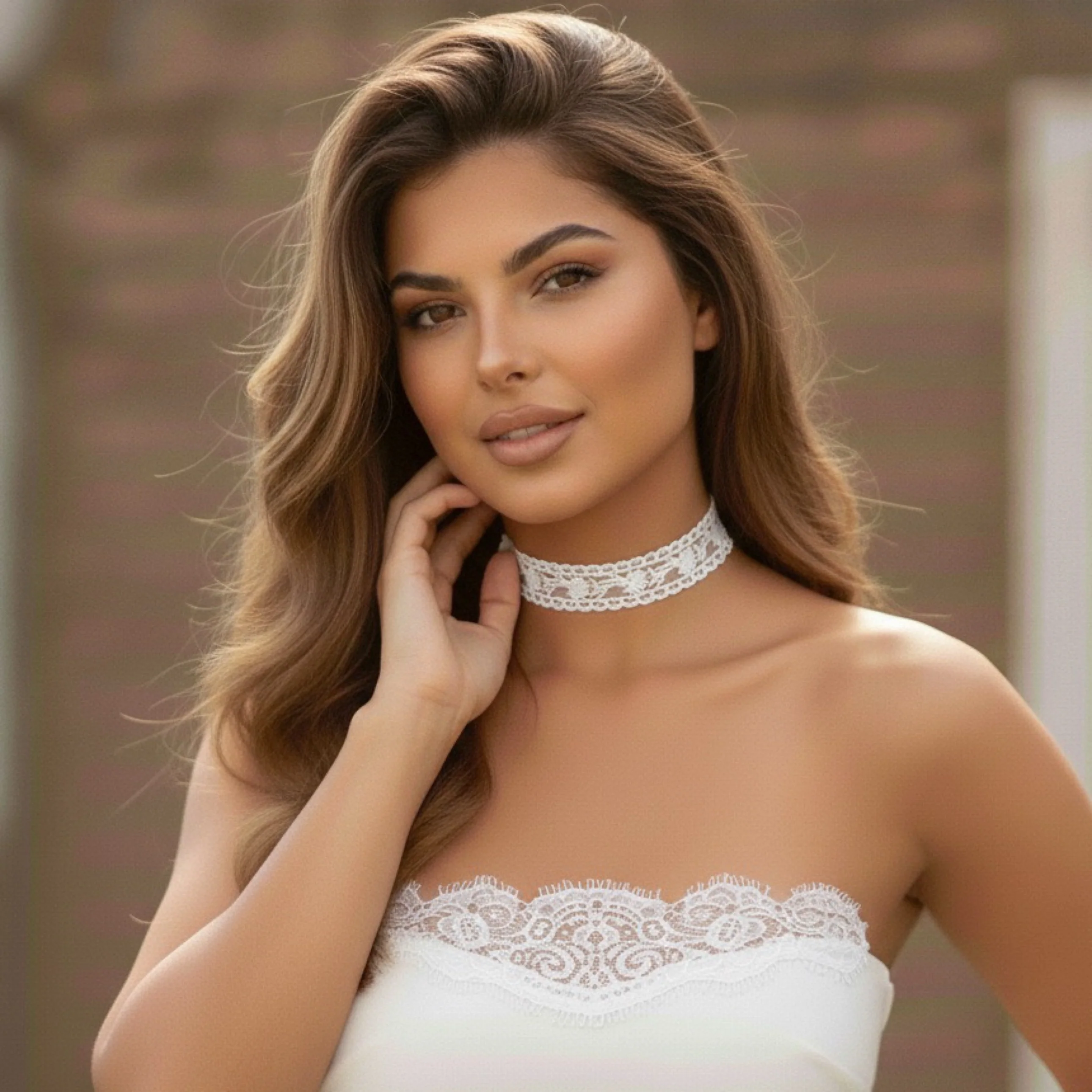 Delicate Daisy Lace Choker - Image 7