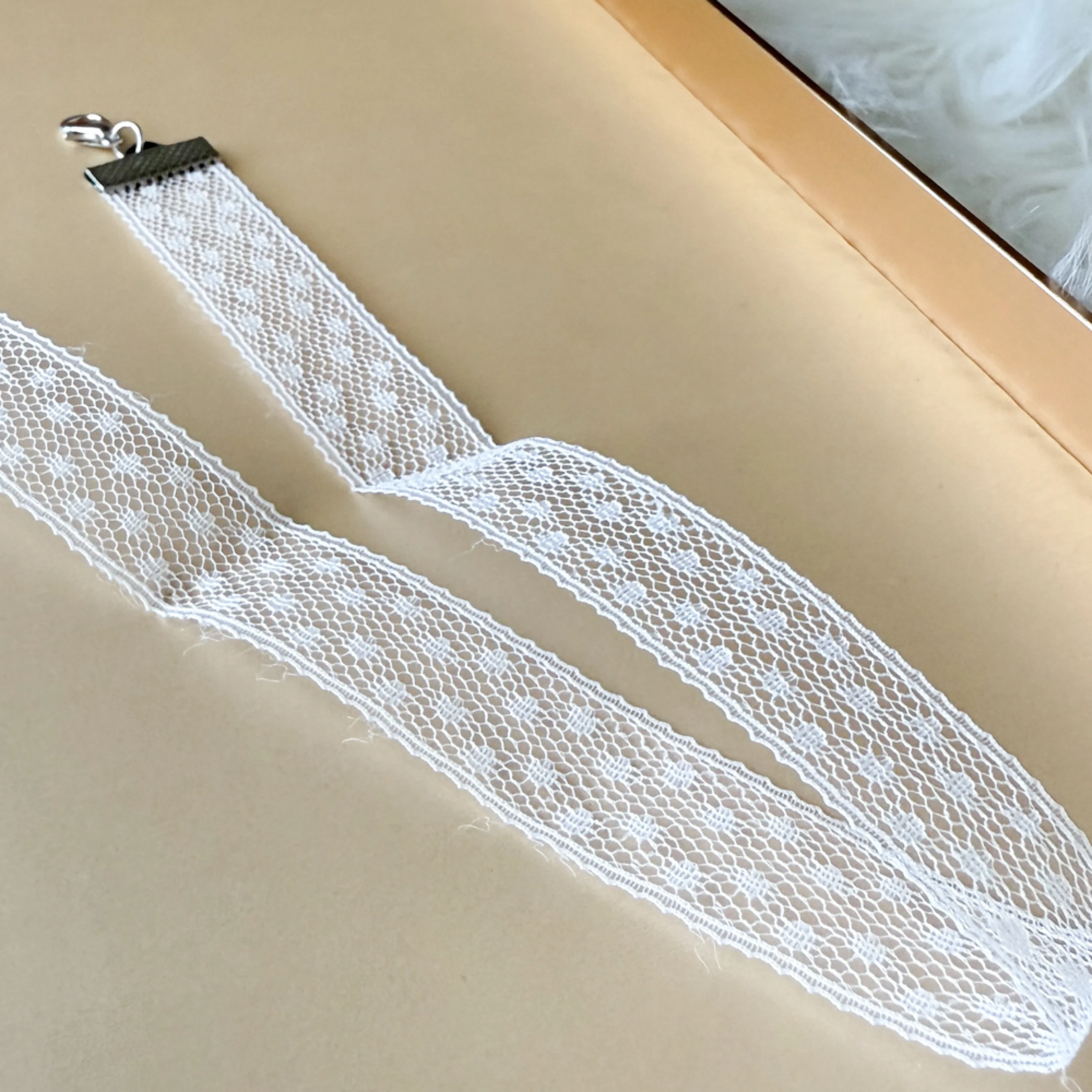 Dotty Lace Choker - White or Black - Image 11