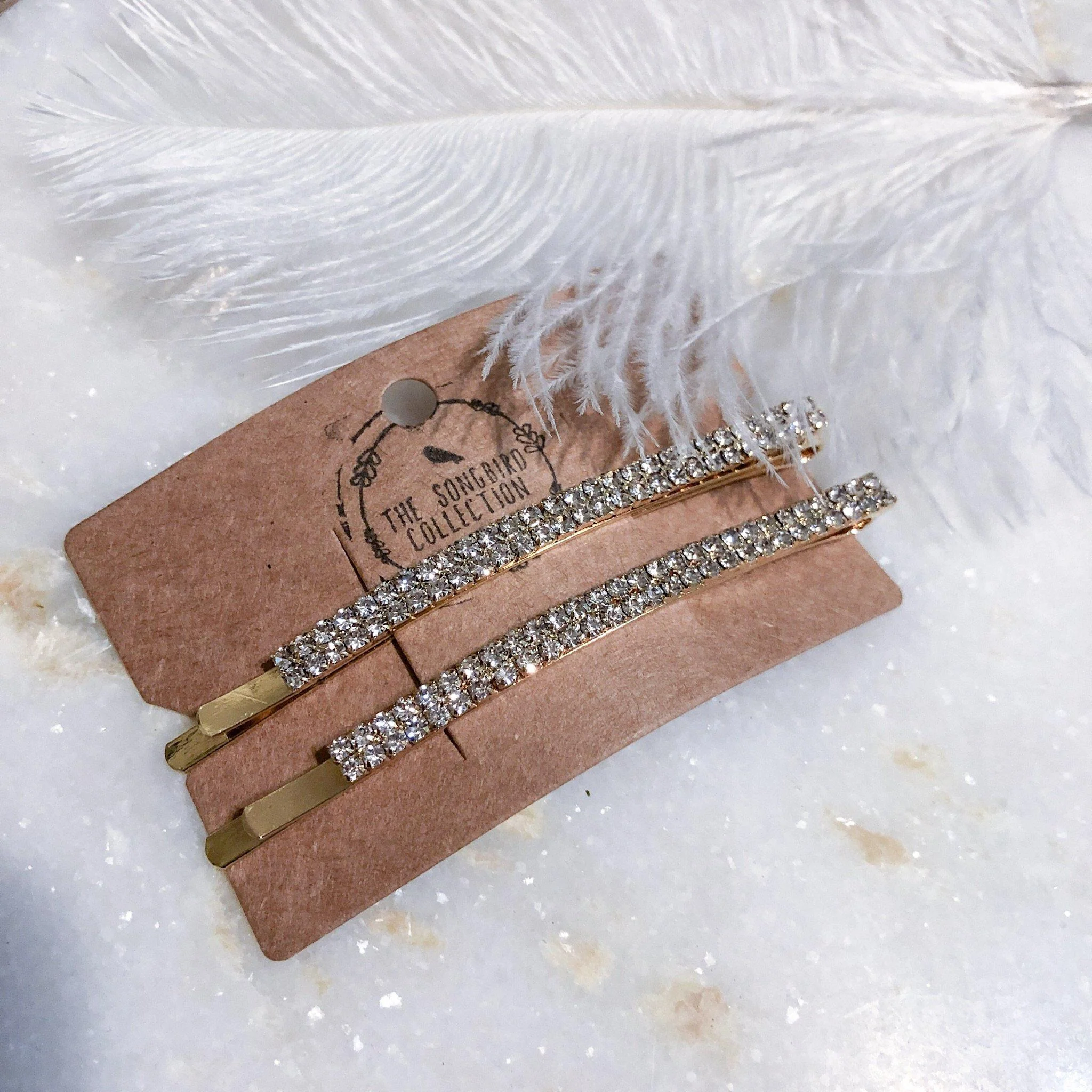 Double Rhinestone Hair Pin Set - 3 Sizes - Image 17